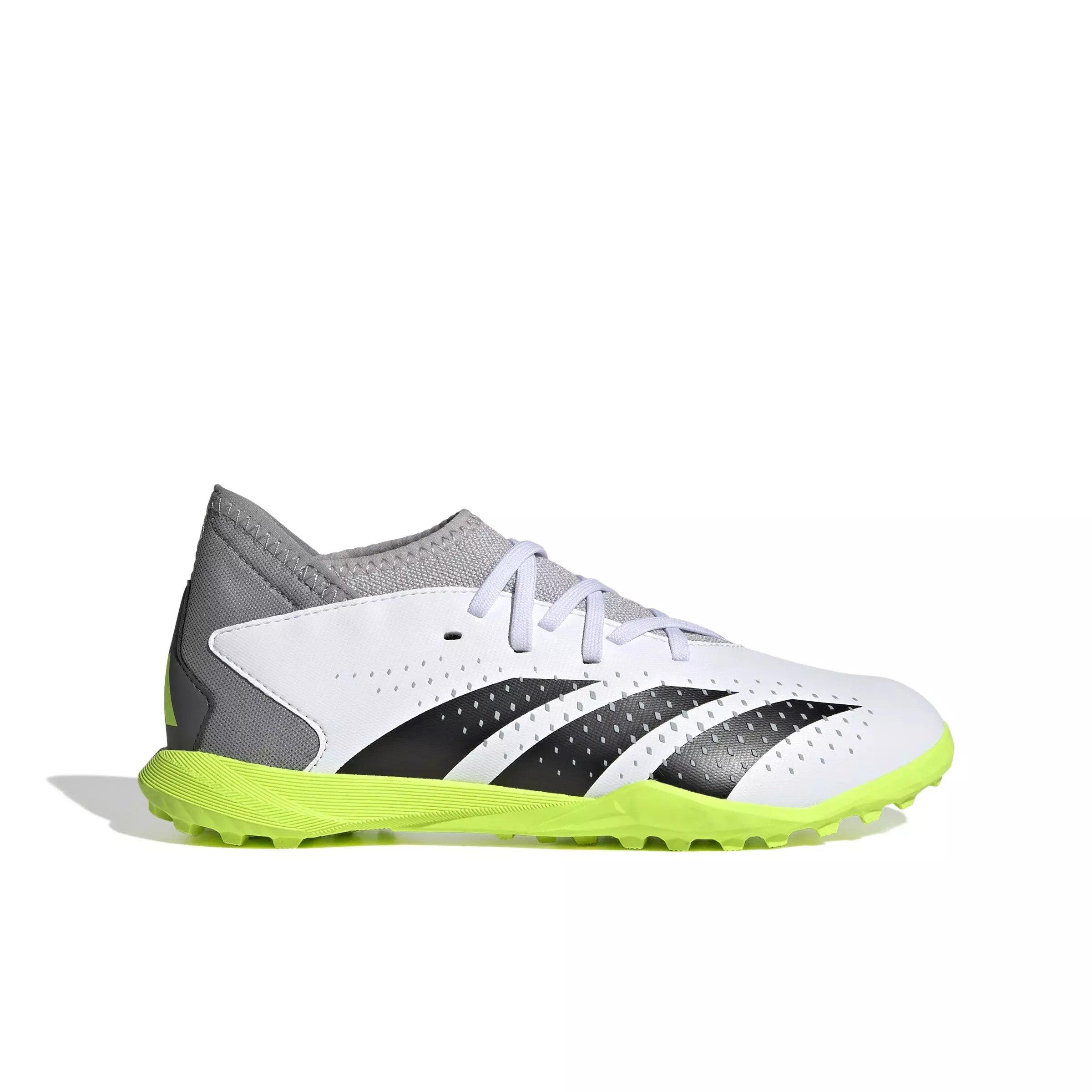 adidas Predator Accuracy.3 Turf "Ftwr White/Core Black/Luclem" Grade School Kids' Soccer Shoe - WHITE/BLACK/LUCLEM