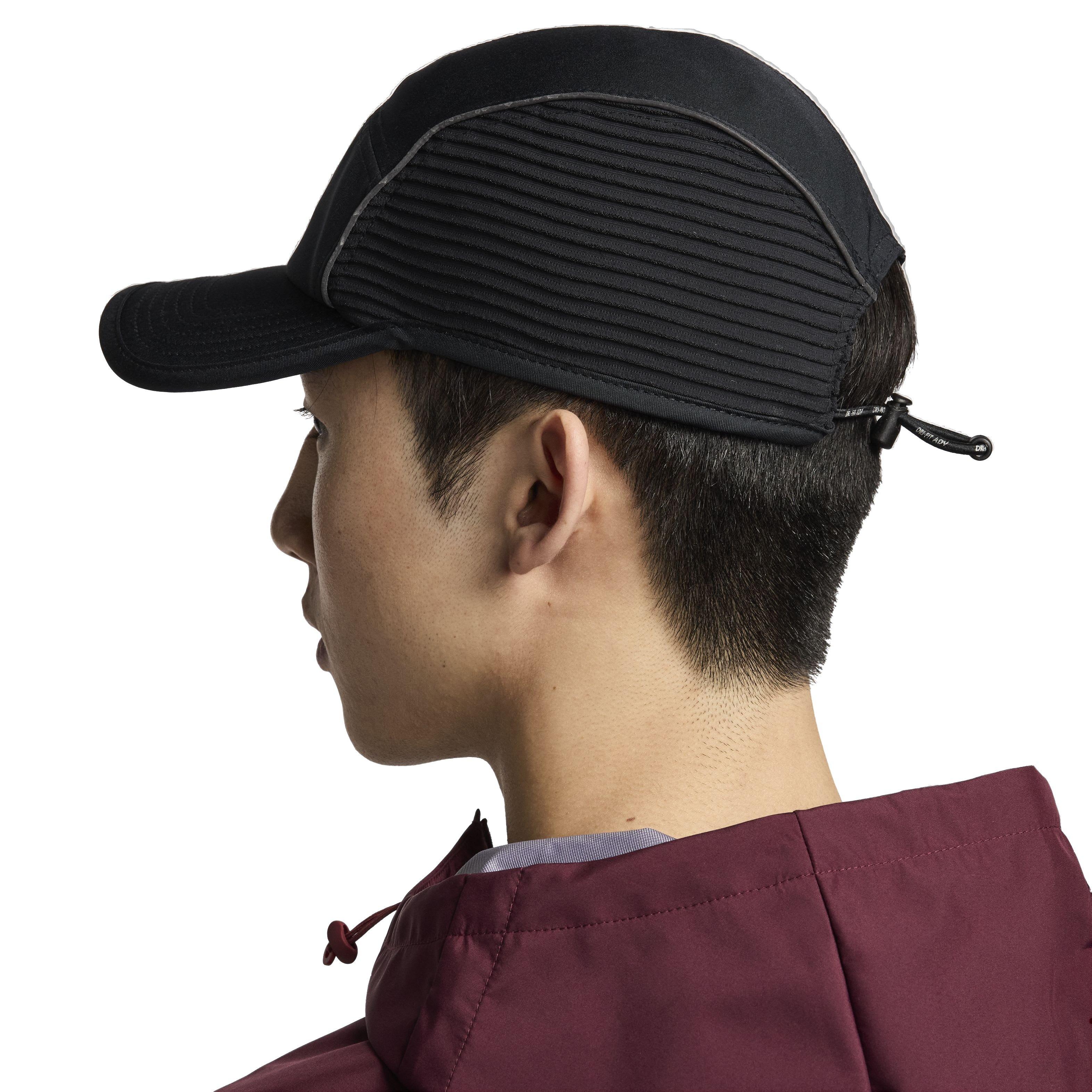 Nike Dri-FIT ADV Fly Unstructured AeroBill AeroAdapt Hat - BLACK Thumbnail View 2