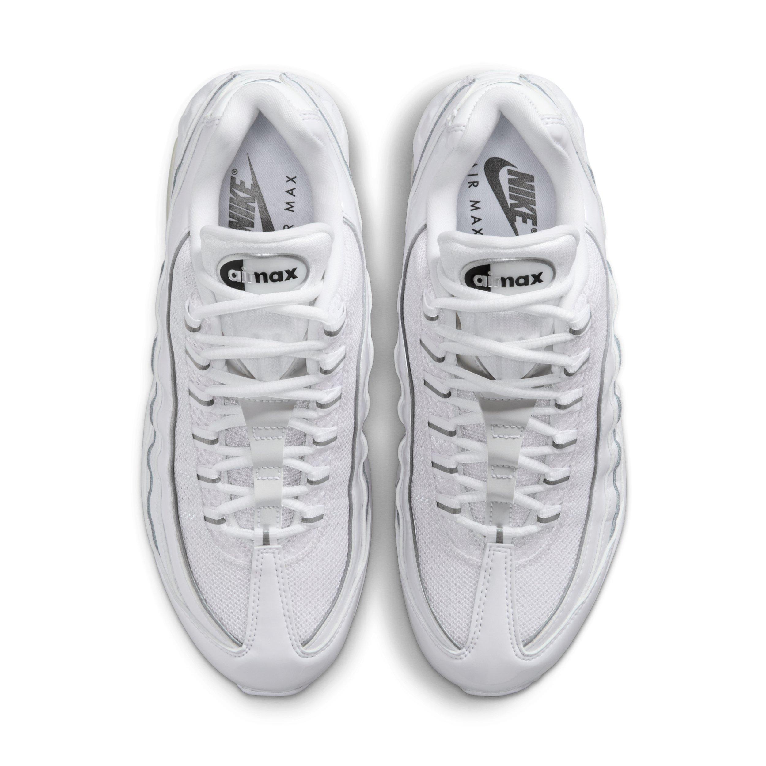 Nike Air Max 95 Big Bubble "White/Black/Reflect Silver/Metallic Silver" Women's Shoe - WHITE/BLACK/SILVER/SILVER Thumbnail View 4