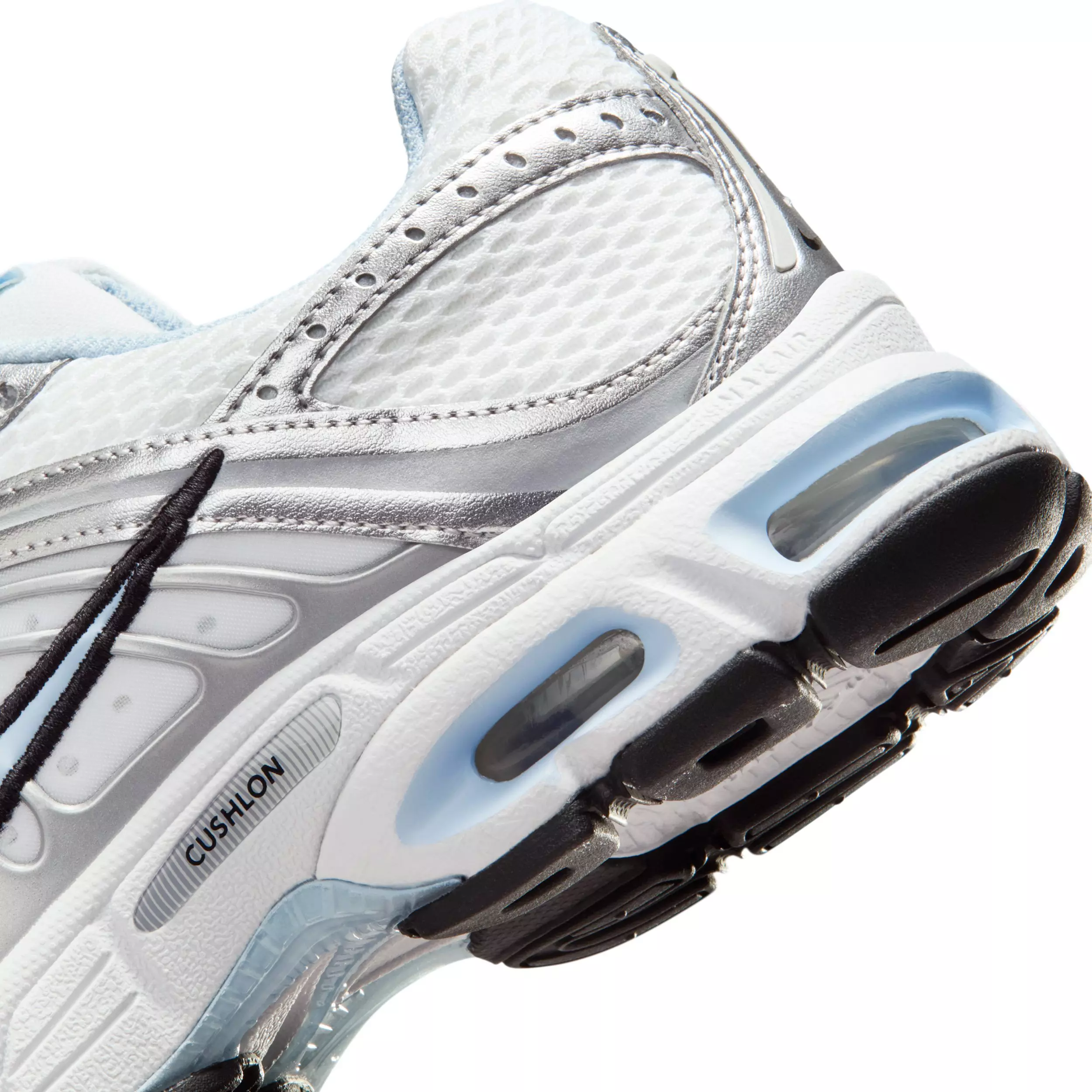 Nike Air Max Moto 2K "White/Metallic Silver/Black/Hydrogen Blue" Women's Shoe - WHITE/SILVER/BLACK/BLUE