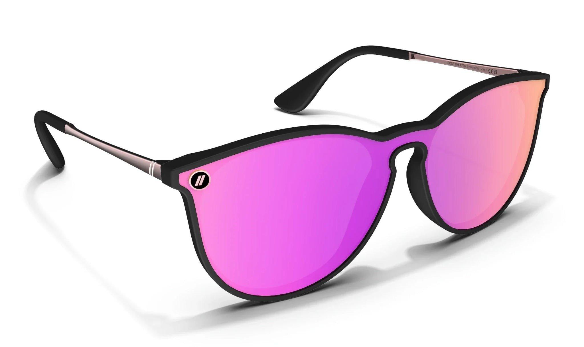Blenders North Park X2 Rose Theater II Sunglasses - DK PINK Thumbnail View 4