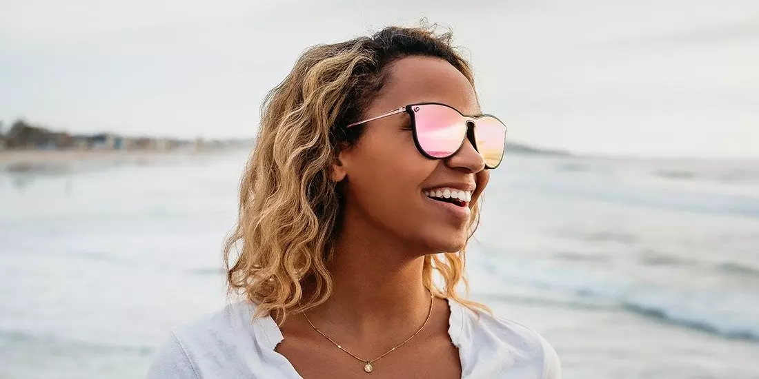 Blenders North Park X2 Rose Theater II Sunglasses - DK PINK