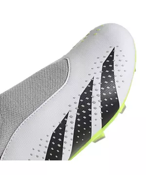 Adidas Predator Accuracy.3 Laceless FG Firm Ground Soccer Cleats White/Black / 9.5
