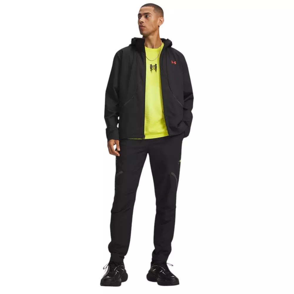 Under Armour Men's Unstoppable Cargo Pants - Black/Orange - BLACK/ORANGE
