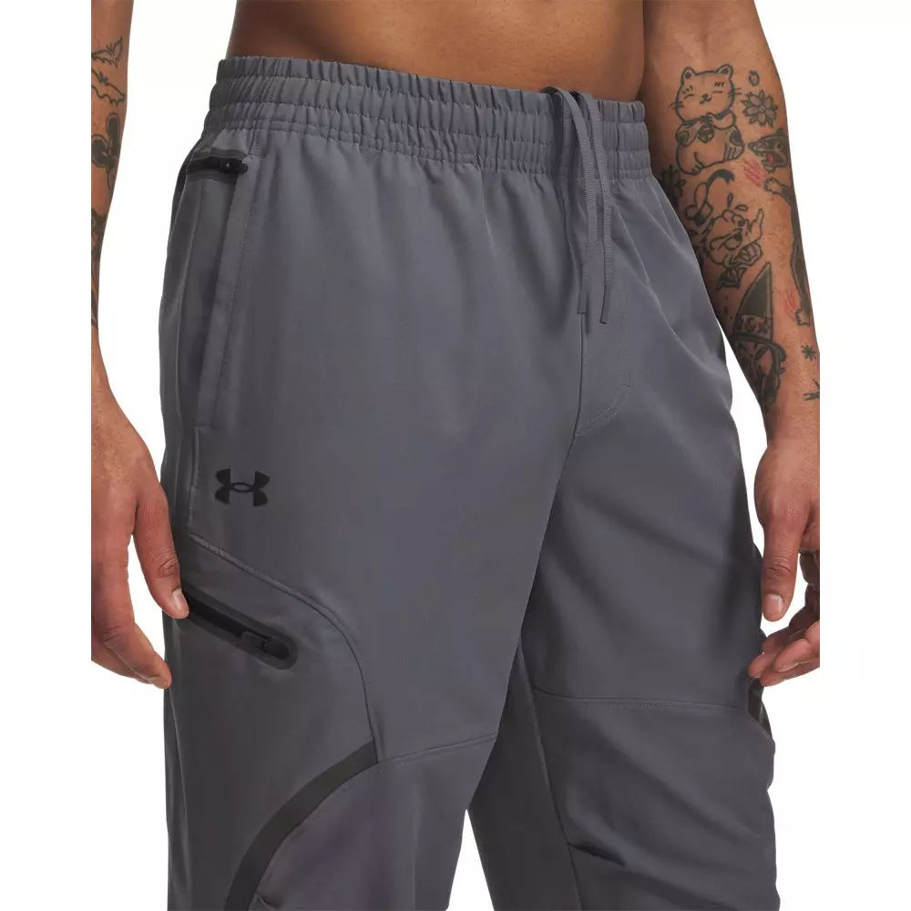 Under Armour Men's Unstoppable Cargo Pants - Grey/Black - GREY/BLACK