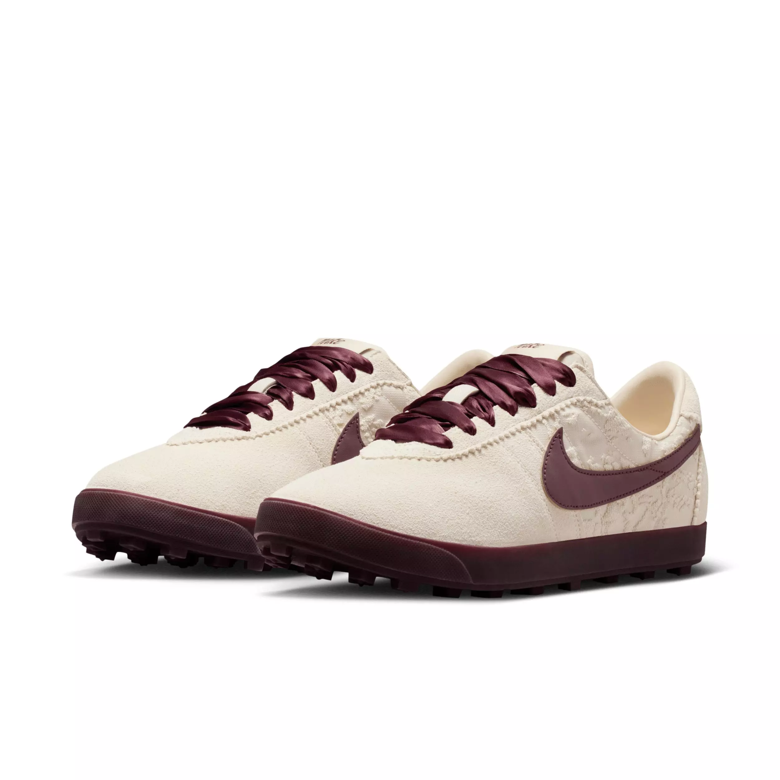 Nike Astrograbber Leather "Light Cream/Arctic Orange/Burgundy Crush" Women's Shoe - LT CREAM/ORANGE/BURGUNDY
