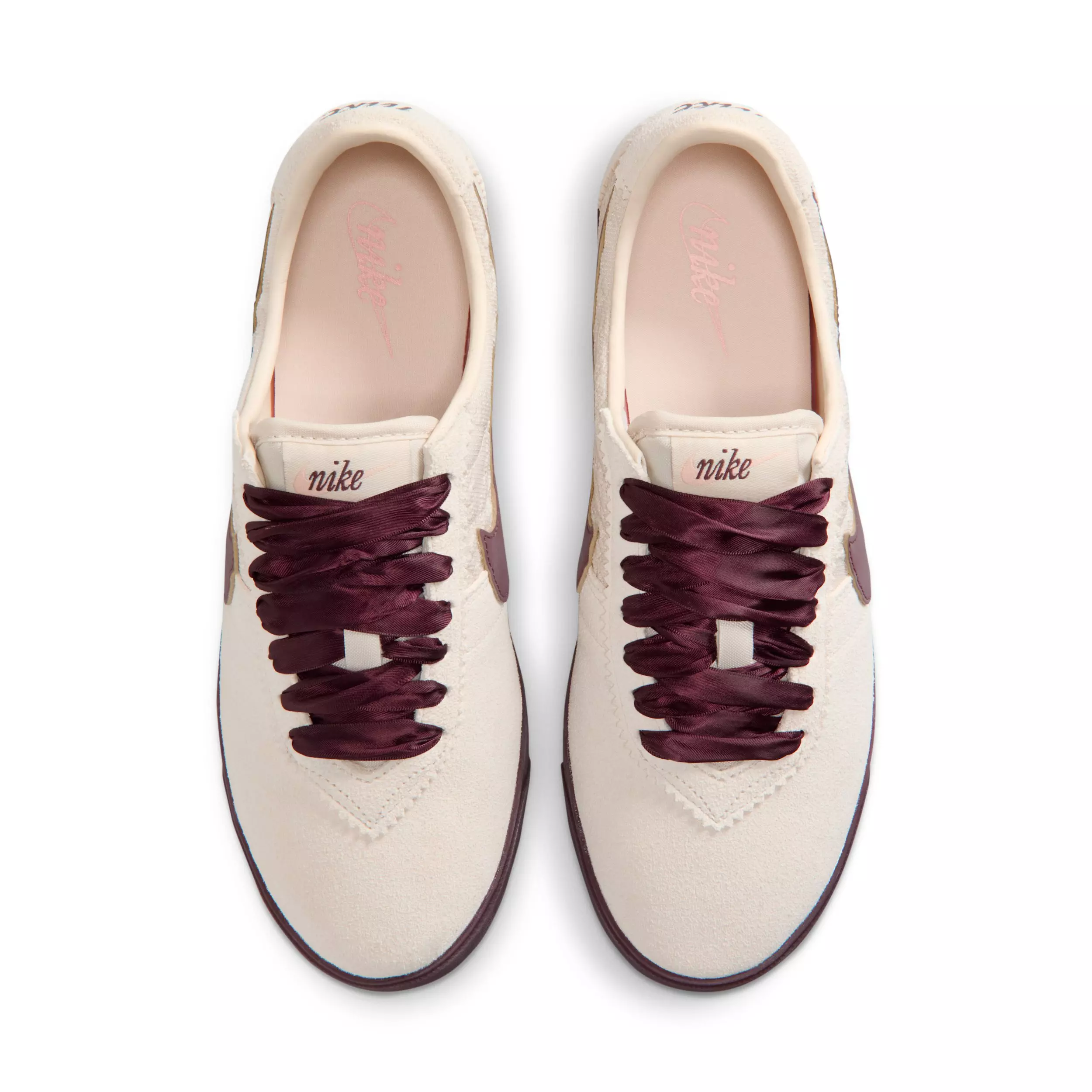 Nike Astrograbber Leather "Light Cream/Arctic Orange/Burgundy Crush" Women's Shoe - LT CREAM/ORANGE/BURGUNDY