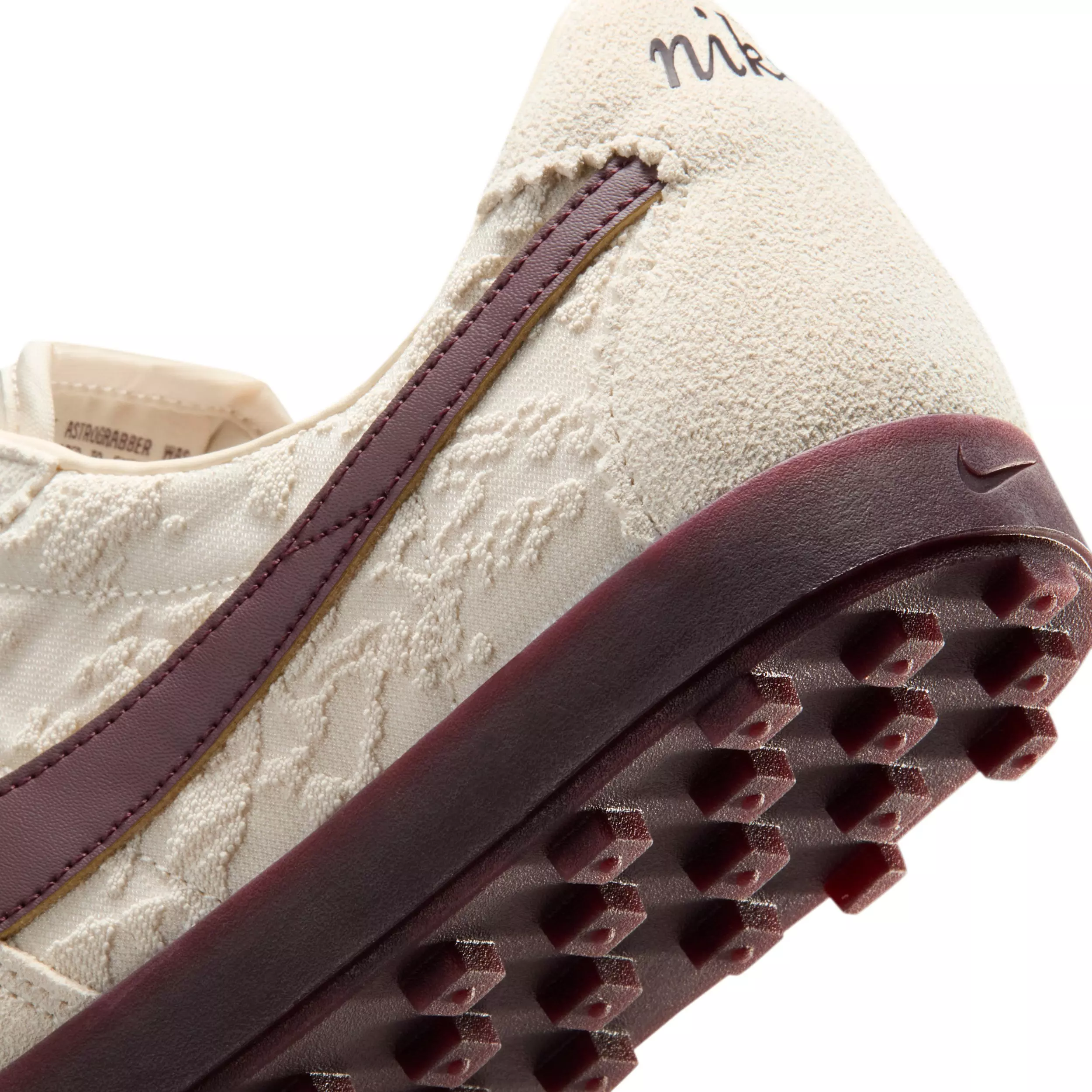 Nike Astrograbber Leather "Light Cream/Arctic Orange/Burgundy Crush" Women's Shoe - LT CREAM/ORANGE/BURGUNDY
