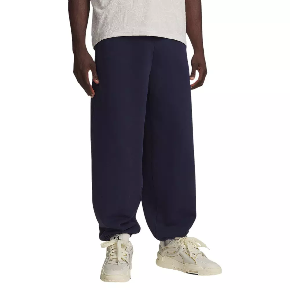 Under Armour Men's Icon Heavyweight Fleece Washed Pants - Navy/White - NAVY/WHITE