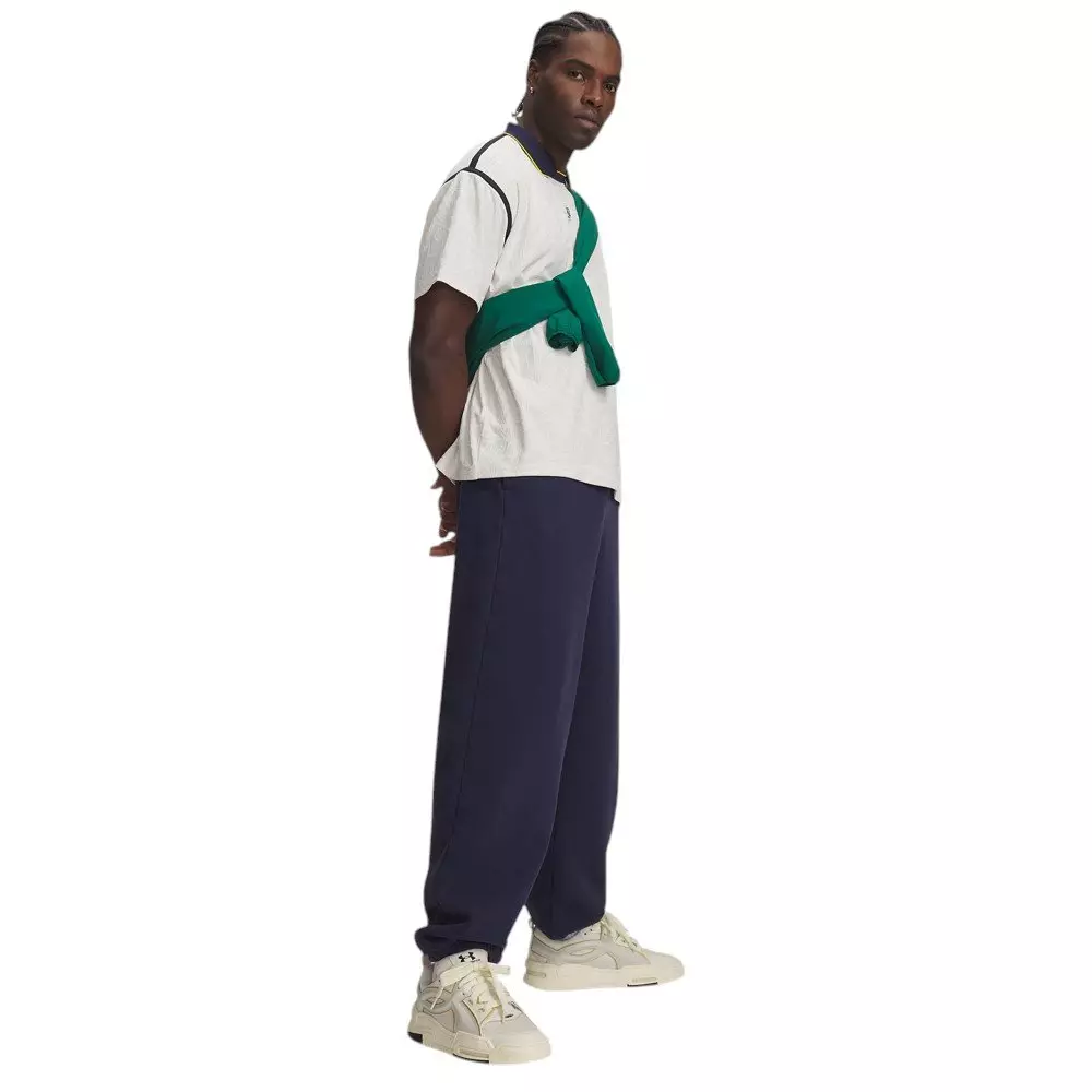 Under Armour Men's Icon Heavyweight Fleece Washed Pants - Navy/White - NAVY/WHITE
