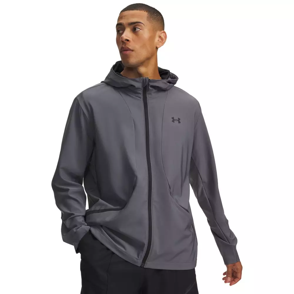 Under Armour Men's Unstoppable Woven Jacket - Grey/Black - GREY/BLACK