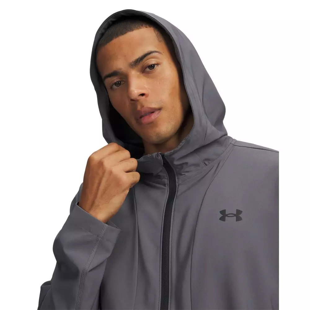 Under Armour Men's Unstoppable Woven Jacket - Grey/Black - GREY/BLACK