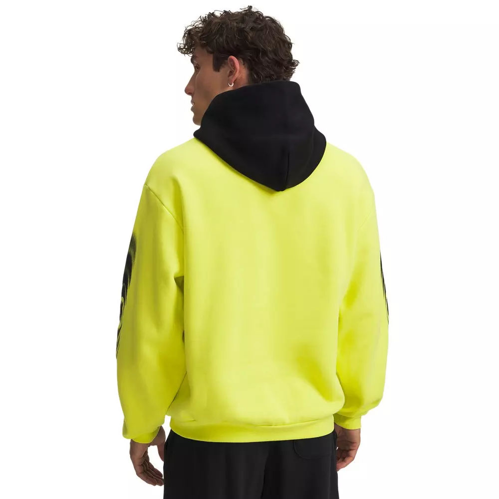 Under Armour Men's Icon Fleece Graphic Hoodie - Yellow/Black - YELLOW/BLACK