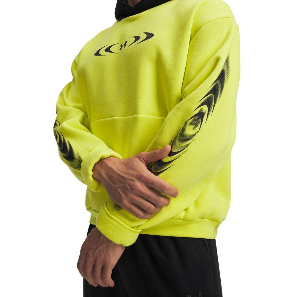 Under Armour Men's Icon Fleece Graphic Hoodie - Yellow/Black - YELLOW/BLACK