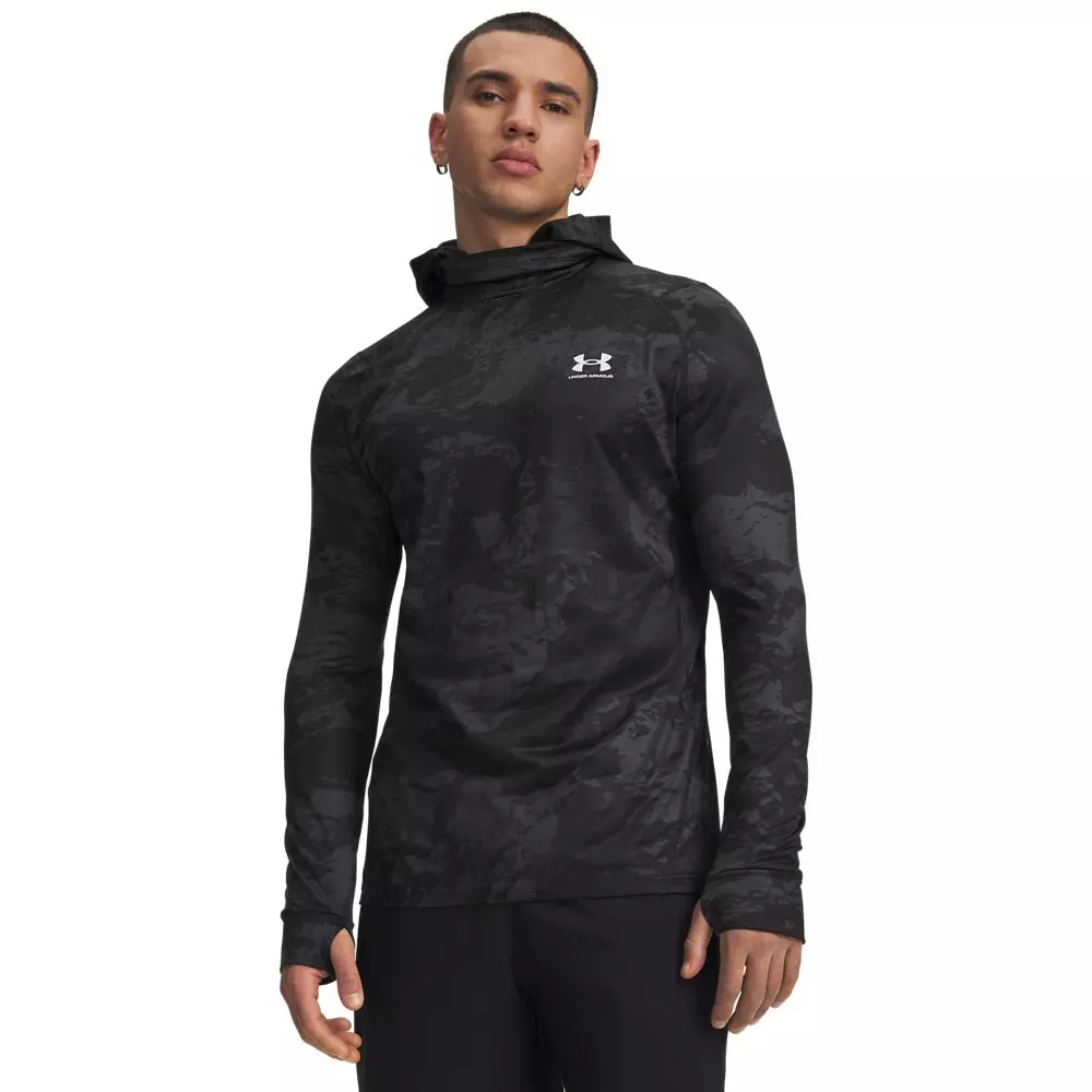 Under Armour Men's Cold gear Long Sleeve Printed Balaclava - Black/White - BLACK/WHITE