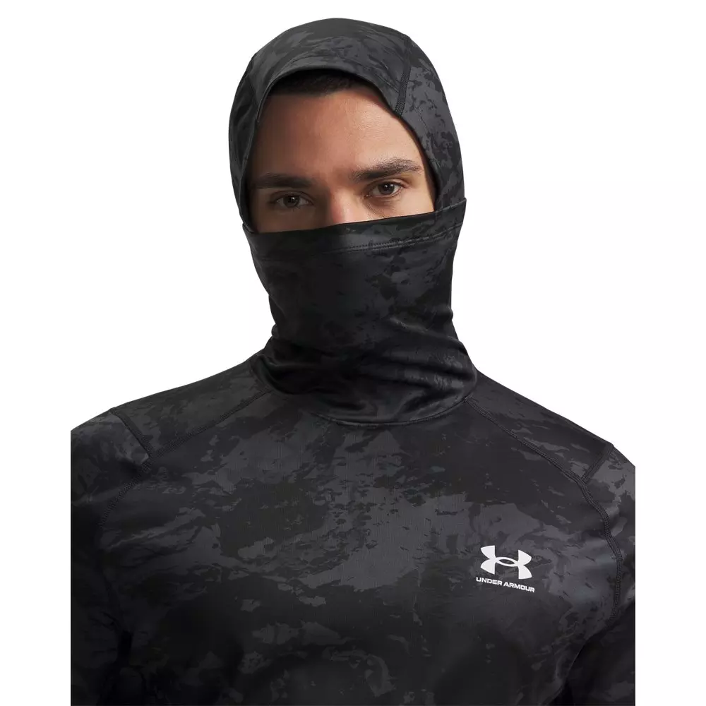 Under Armour Men's Cold gear Long Sleeve Printed Balaclava - Black/White - BLACK/WHITE