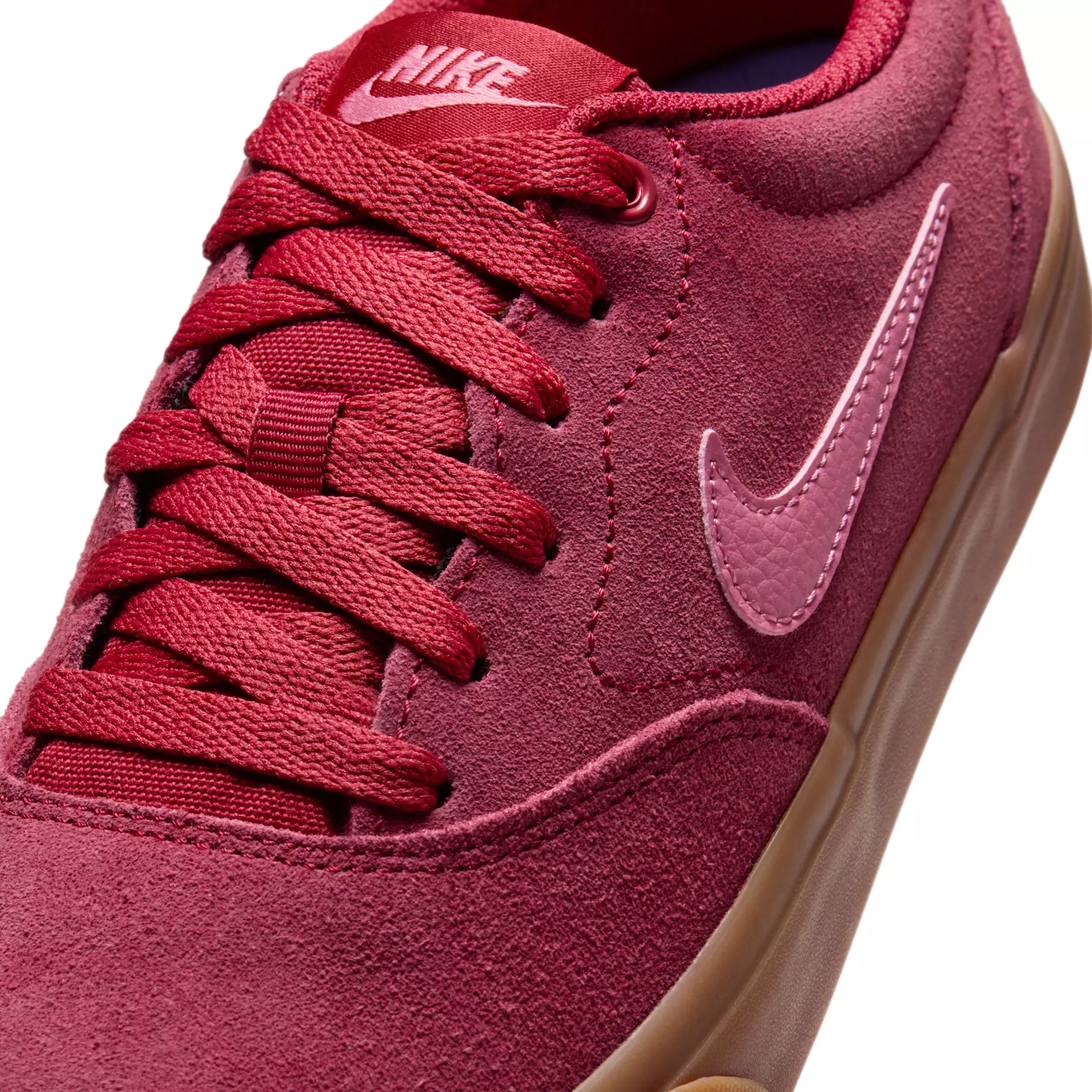 Nike Charge Suede "Team Crimson/Gum Medium Brown/Peony" Women's Shoe - CRIMSON/MD BROWN/PEONY