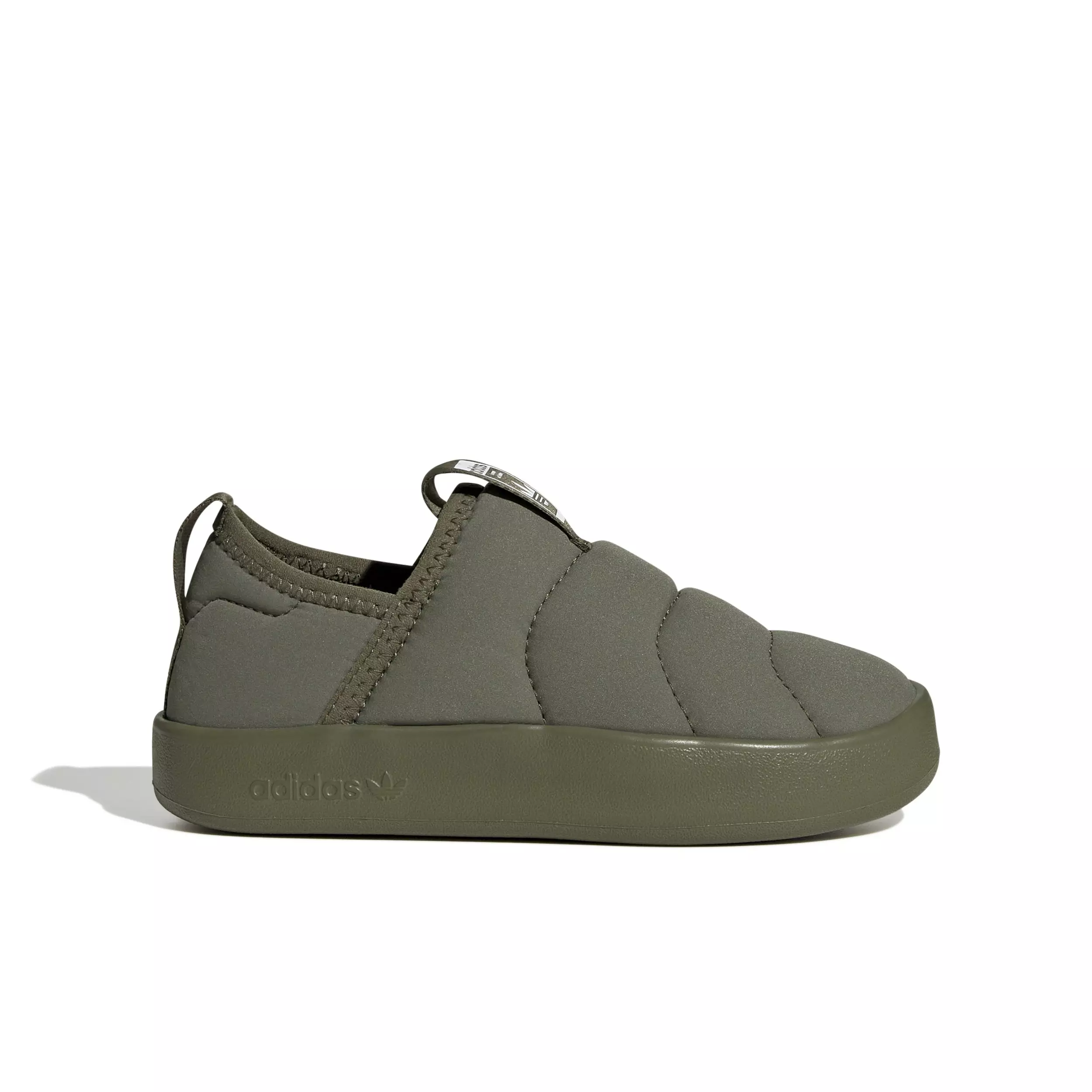 adidas Originals Puffylette 360 "Olive Str/Olive Str/Ftwr White" Preschool Boys' Shoe - OLIVE/OLIVE/WHITE