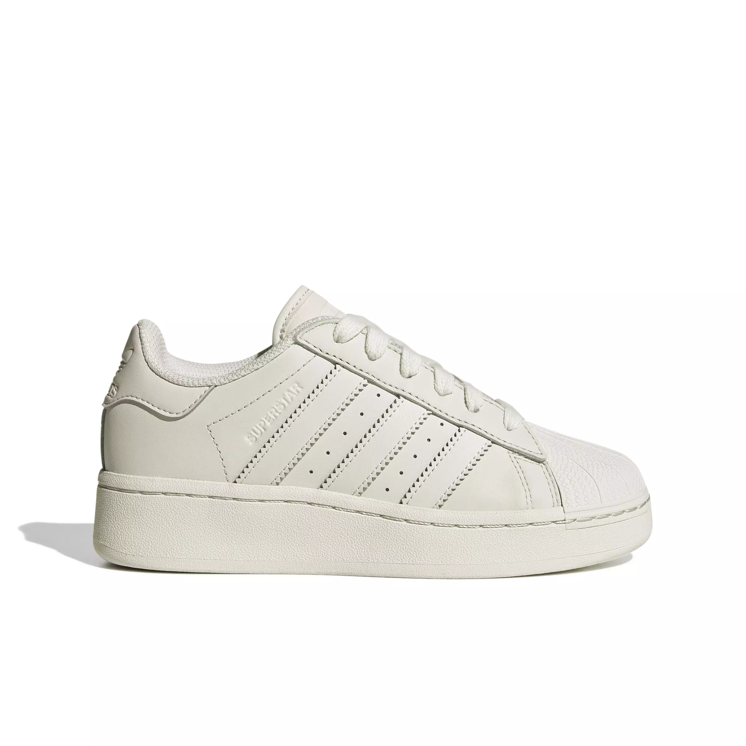 adidas Originals Superstar XLG "Orbit Grey/Orbit Grey/Orbit Grey" Grade School Boys' Shoe - GREY/GREY/GREY