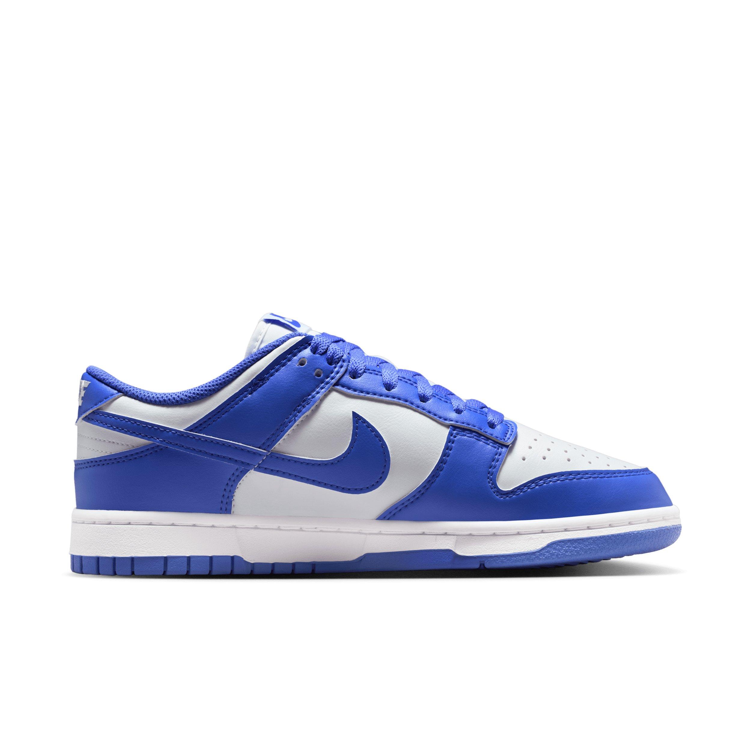 Nike Dunk Low "White/White/Sapphire" Women's Shoe - WHITE/WHITE/SAPPHIRE Thumbnail View 1
