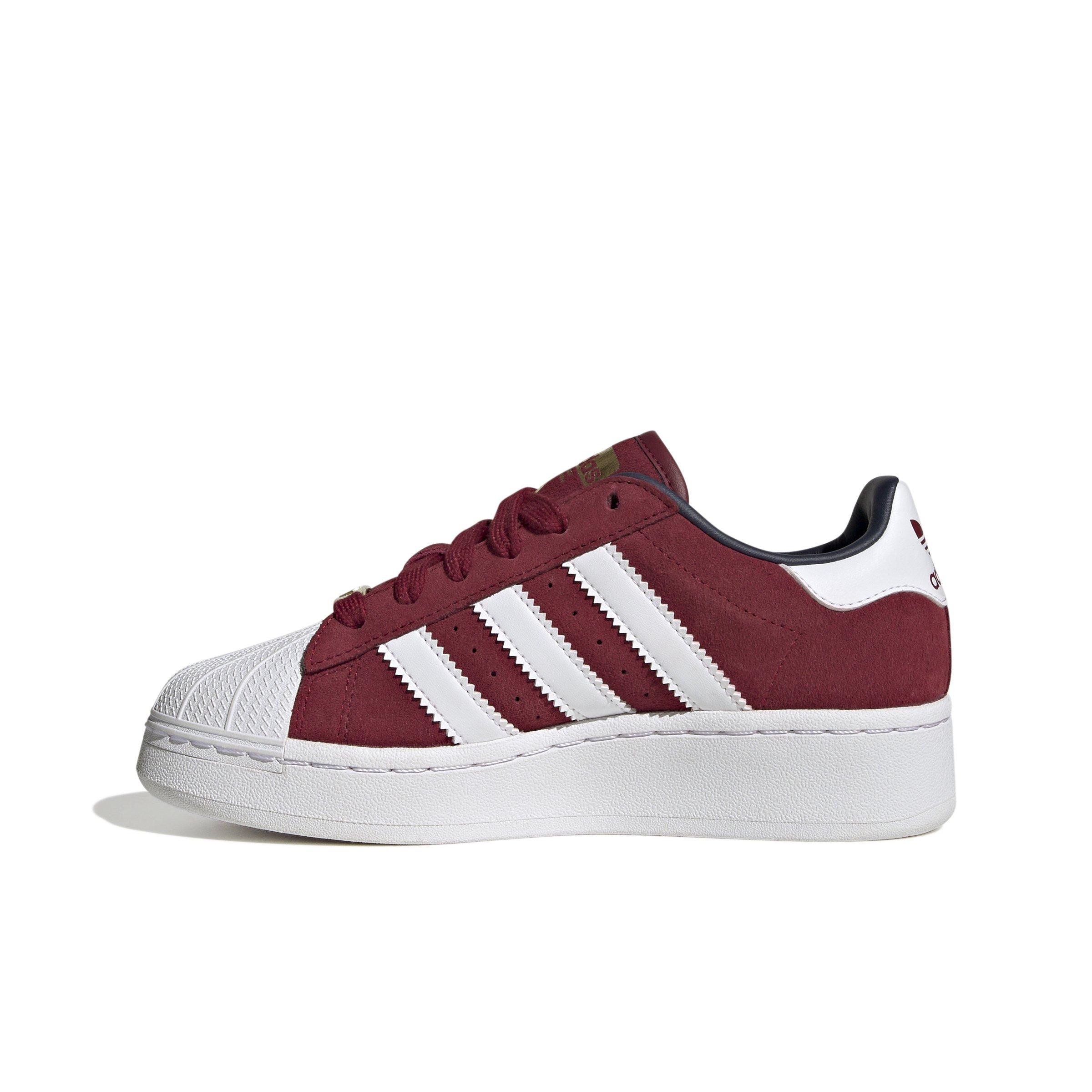 adidas Originals Superstar XLG "Collegiate Burgundy/White/Collegiate Navy" Grade School Boys' Shoe - BURGUNDY/WHITE/NAVY Thumbnail View 2