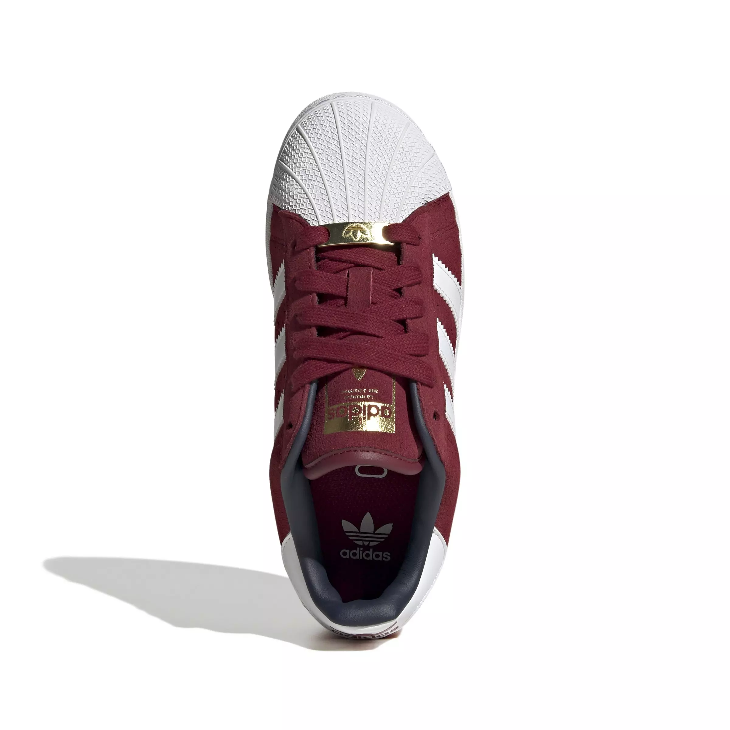 adidas Originals Superstar XLG "Collegiate Burgundy/White/Collegiate Navy" Grade School Boys' Shoe - BURGUNDY/WHITE/NAVY