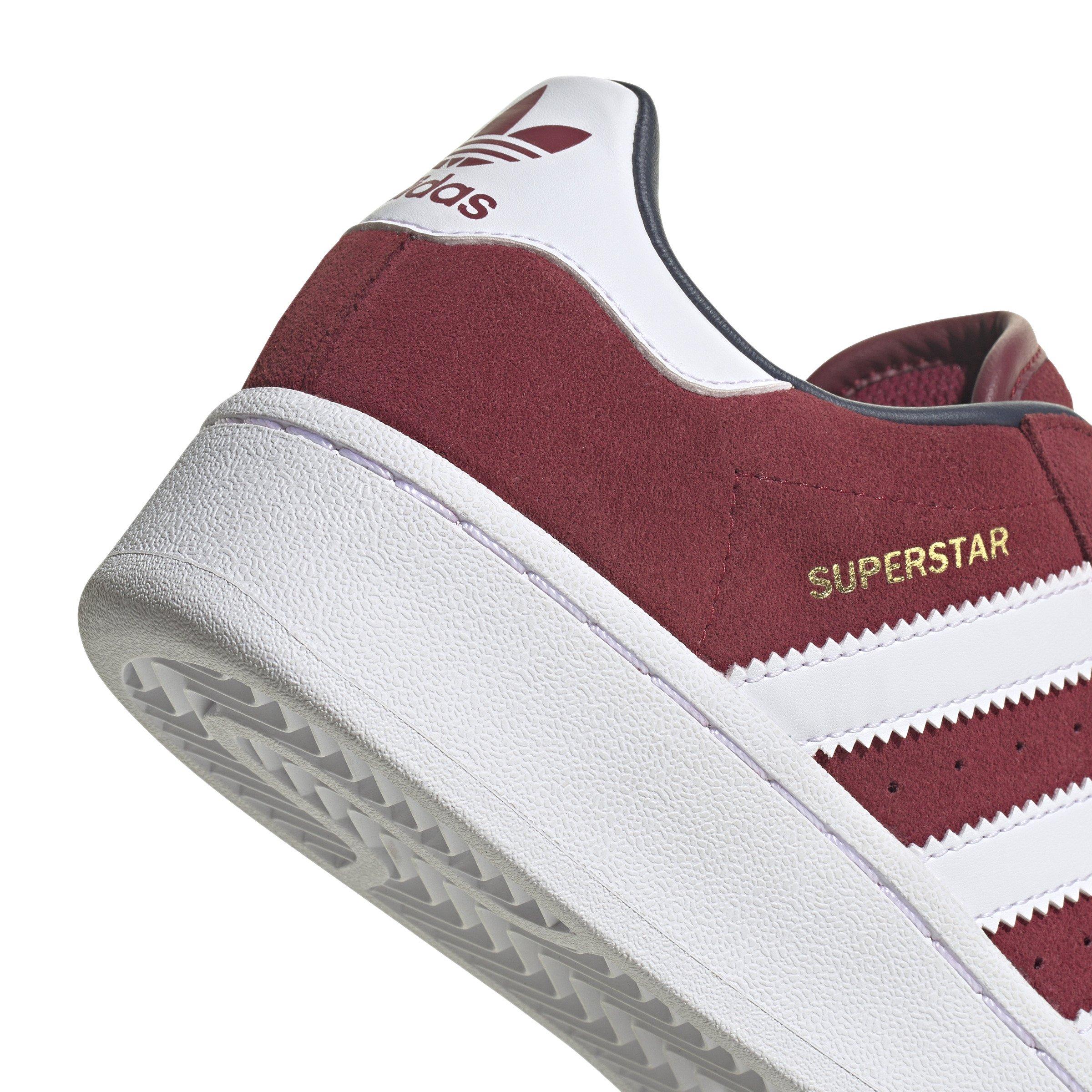 adidas Originals Superstar XLG "Collegiate Burgundy/White/Collegiate Navy" Grade School Boys' Shoe - BURGUNDY/WHITE/NAVY Thumbnail View 8
