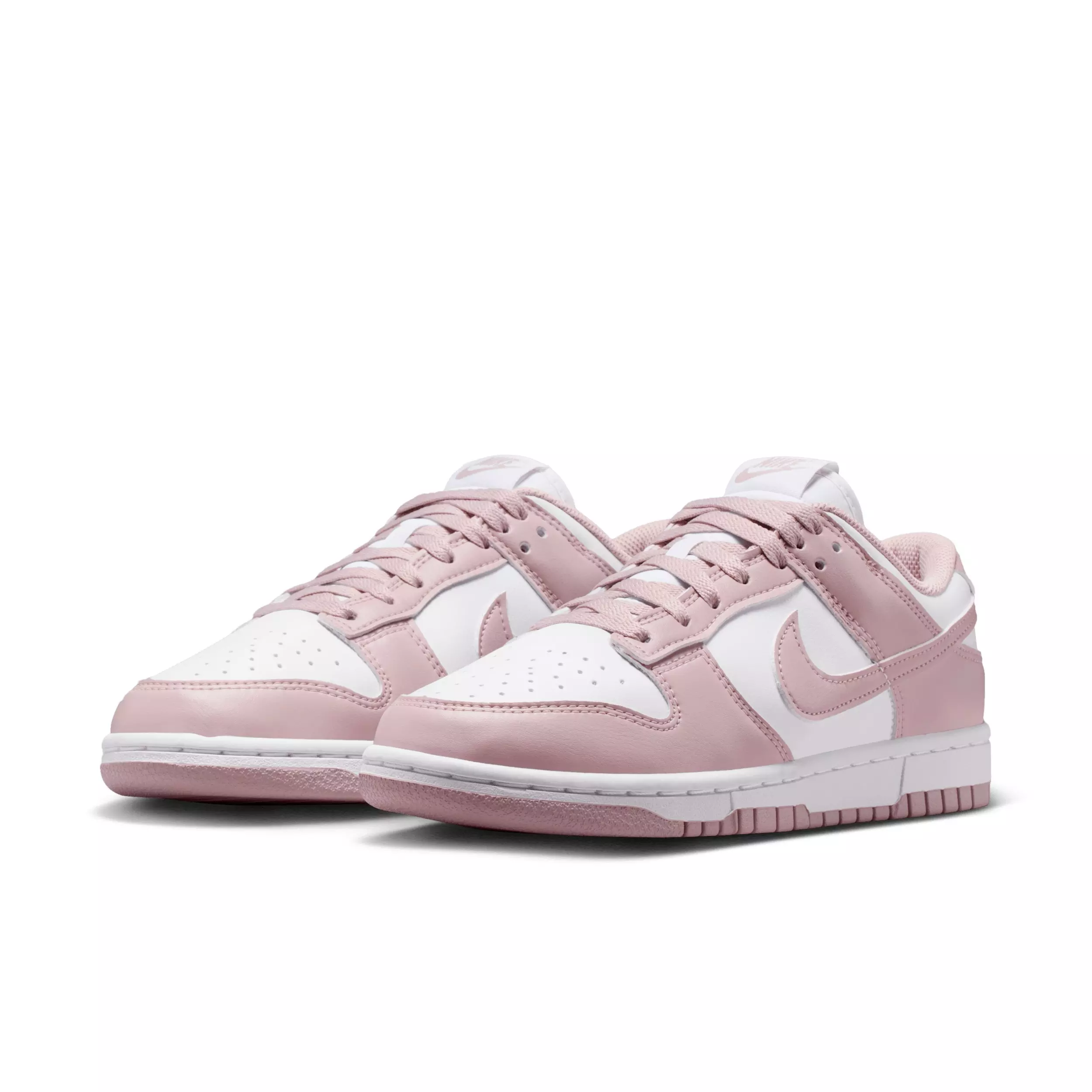 Nike Dunk Low "White/White/Particle Rose" Women's Shoe - WHITE/WHITE/ROSE