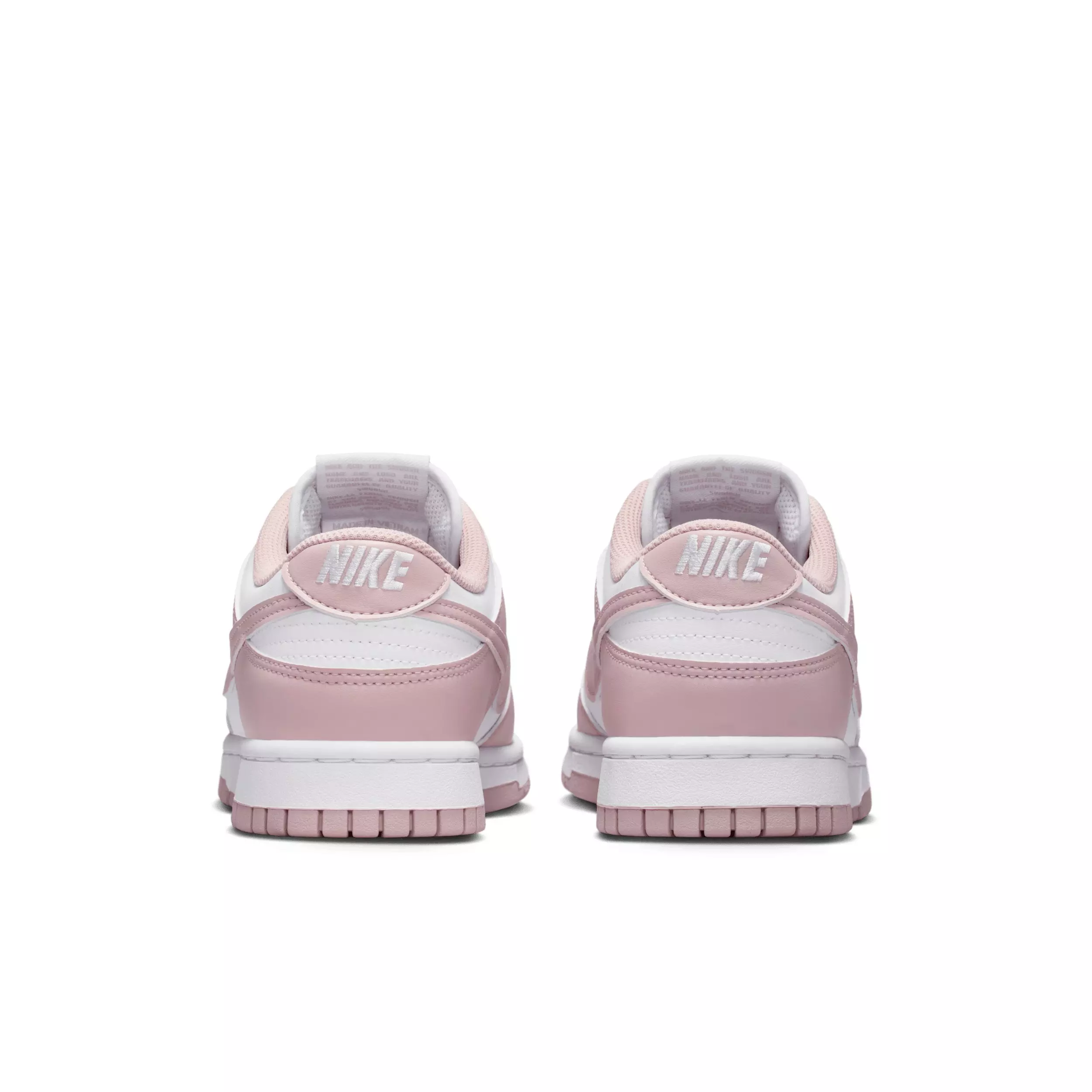 Nike Dunk Low "White/White/Particle Rose" Women's Shoe - WHITE/WHITE/ROSE