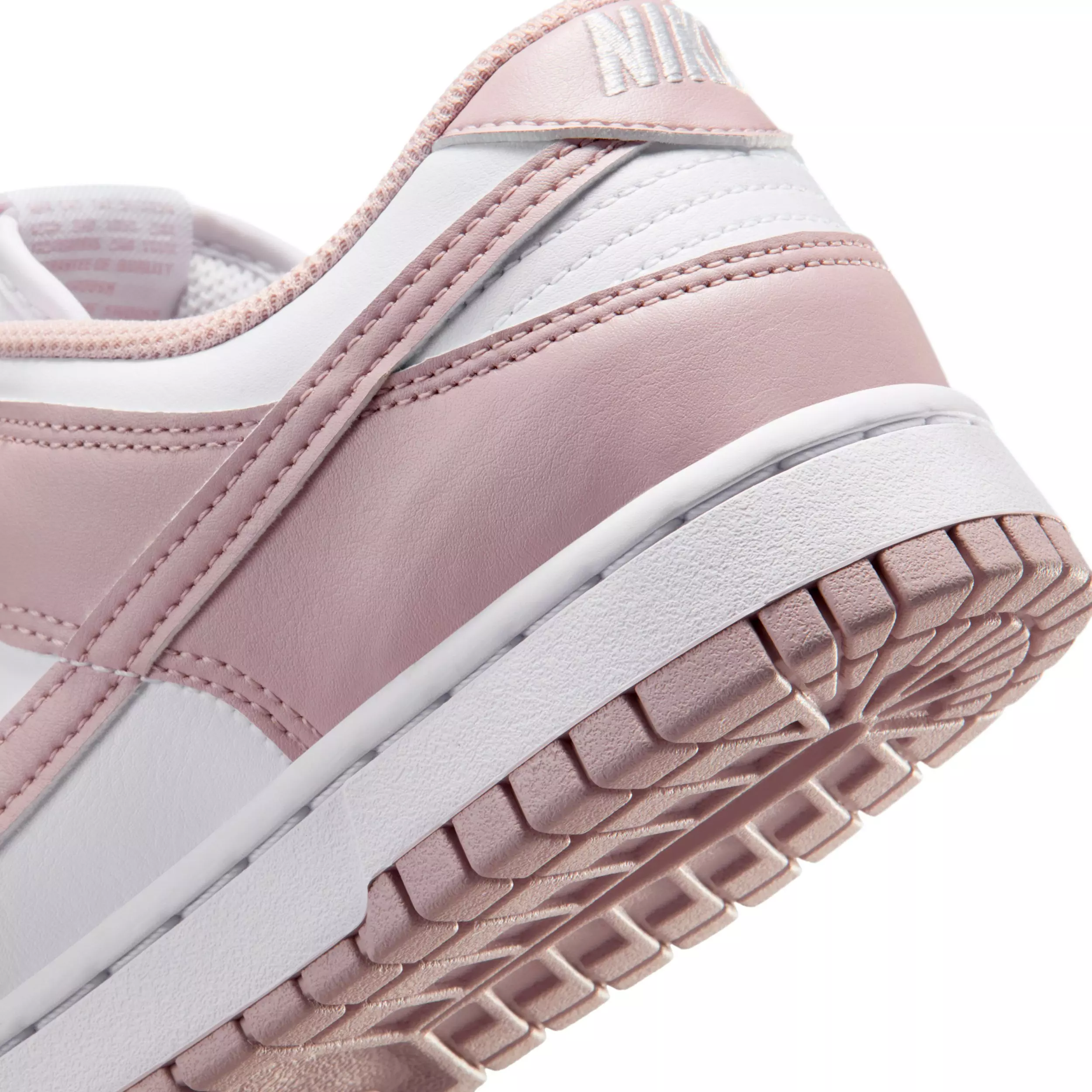 Nike Dunk Low "White/White/Particle Rose" Women's Shoe - WHITE/WHITE/ROSE