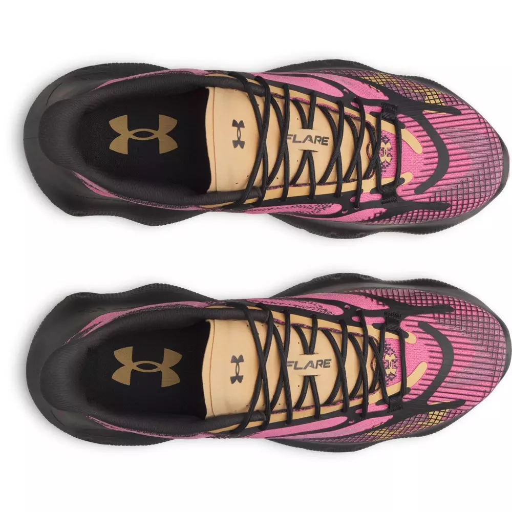 Under Armour Flare "Black/Pink Frenzy/Terra Gold" Unisex Shoe - BLACK/PINK/GOLD