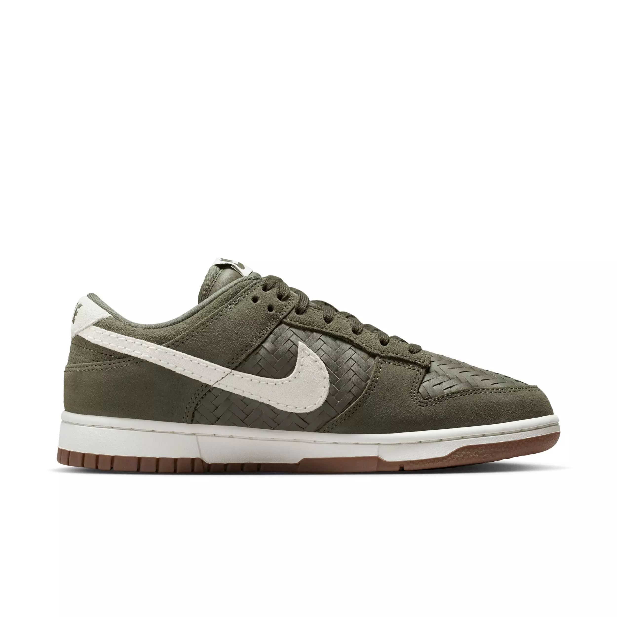 Nike Dunk Low Premium SE "Medium Olive/Gum Dark Brown/Medium Olive/Sail" Women's Shoe - MD OLIVE/DK BROWN/MD OLIVE/SAIL