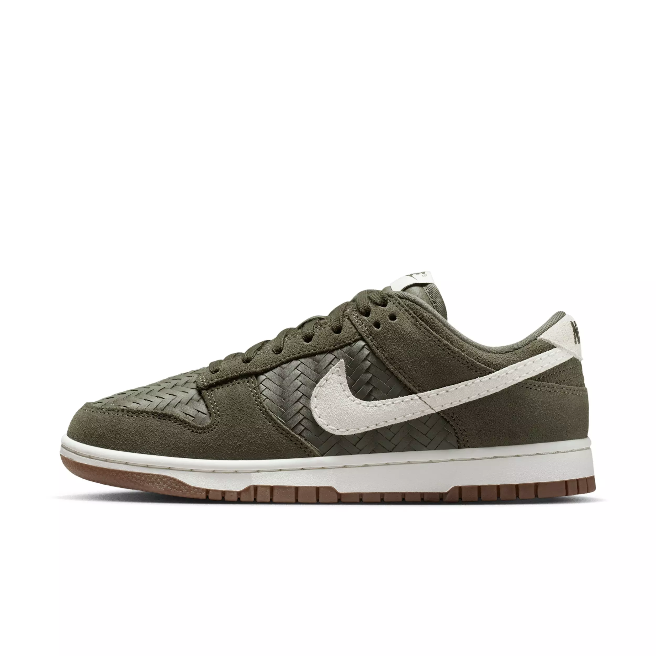 Nike Dunk Low Premium SE "Medium Olive/Gum Dark Brown/Medium Olive/Sail" Women's Shoe - MD OLIVE/DK BROWN/MD OLIVE/SAIL