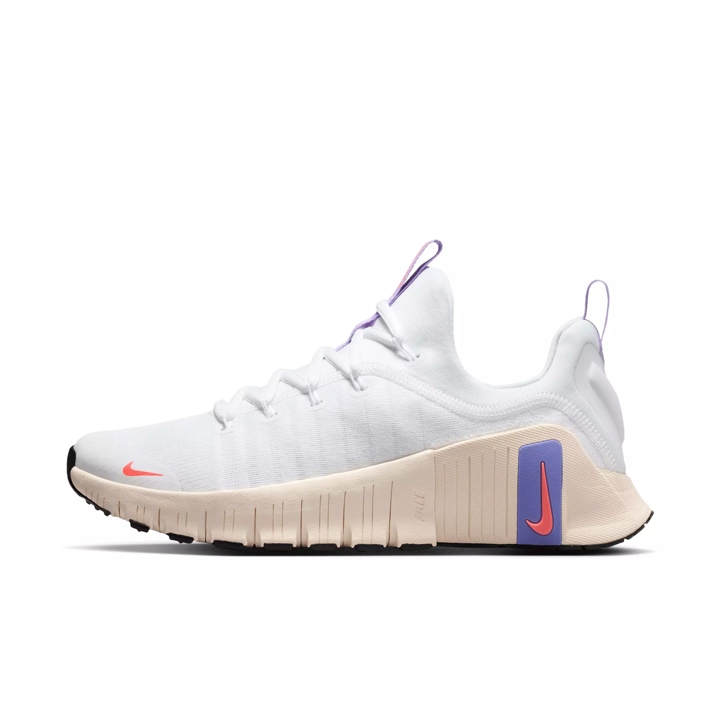 Nike Free Metcon 6 "White/Violet Mist/Chalk/Hot Lava" Women's Training Shoe - WHITE/VIOLET/CHALK/LAVA