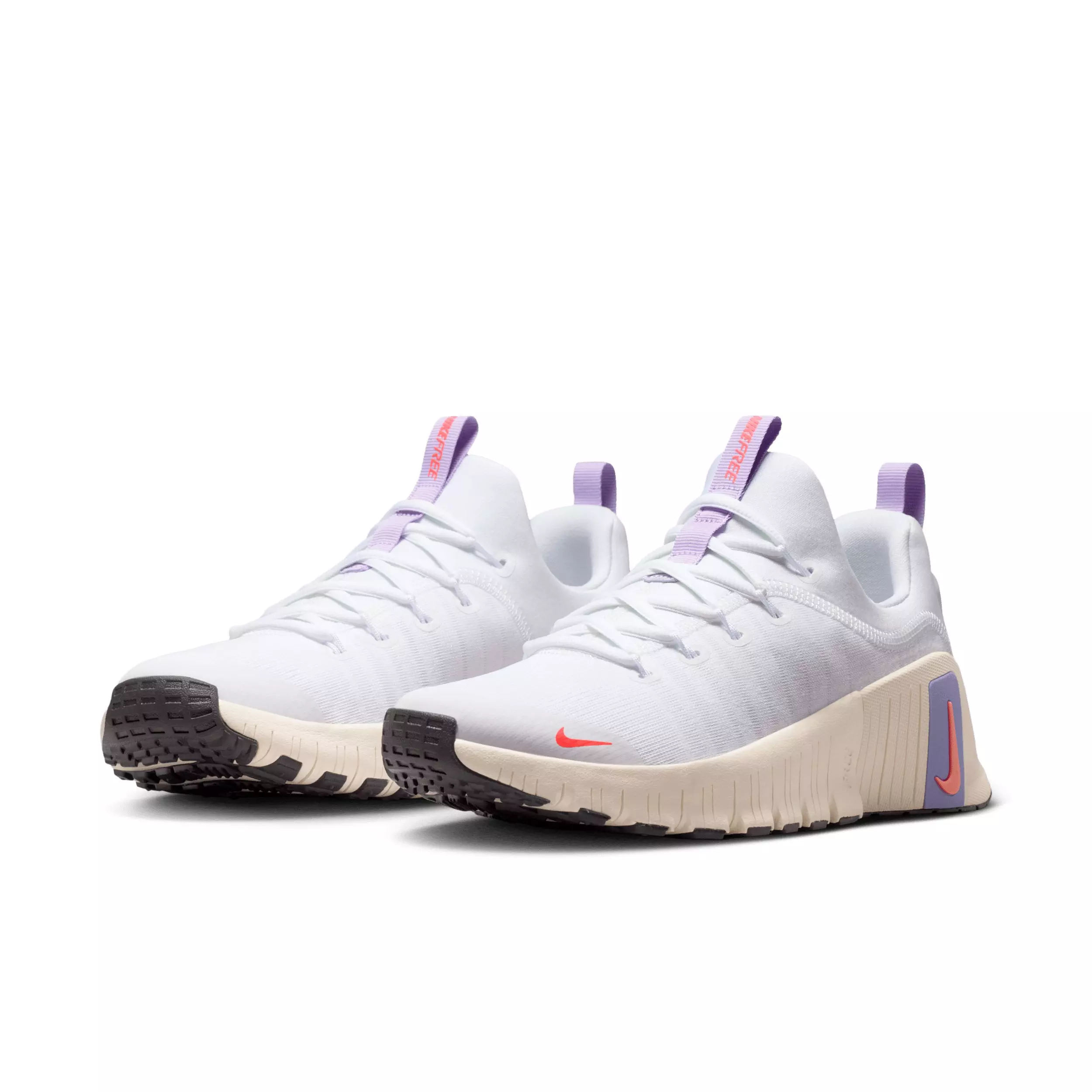 Nike Free Metcon 6 "White/Violet Mist/Chalk/Hot Lava" Women's Training Shoe - WHITE/VIOLET/CHALK/LAVA