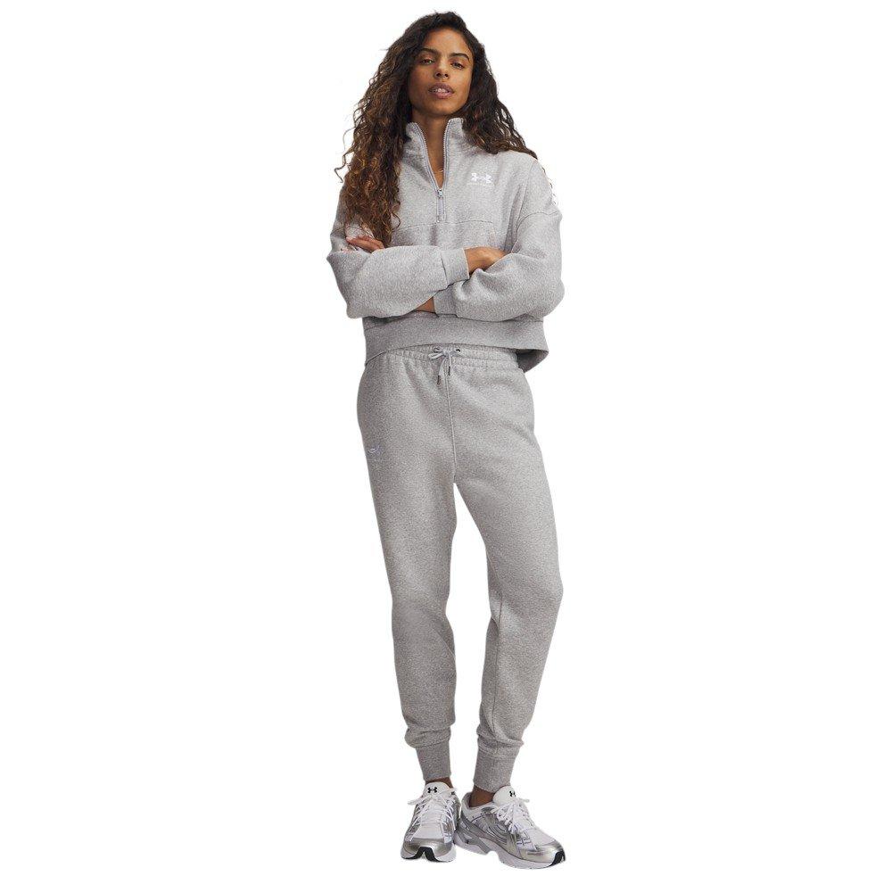 Under Armour Women's Icon Fleece Joggers - Grey/White - GREY/WHITE