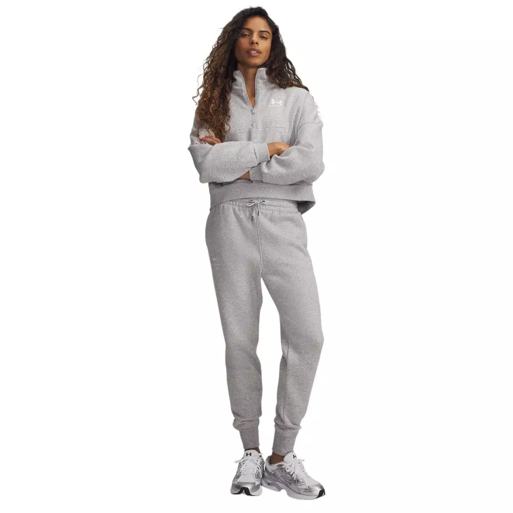 Under Armour Women's Icon Fleece Joggers - Grey/White - GREY/WHITE