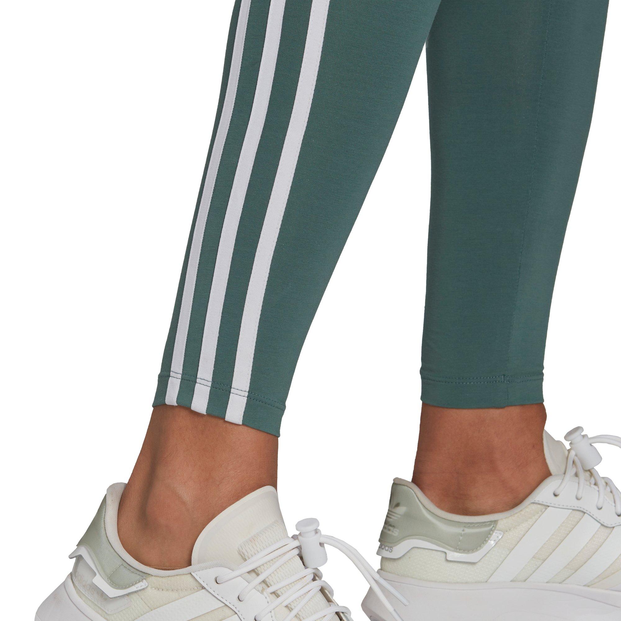adidas Women\'s Leggings-Green | City Classics 3-Stripes Originals Adicolor Gear - Hibbett