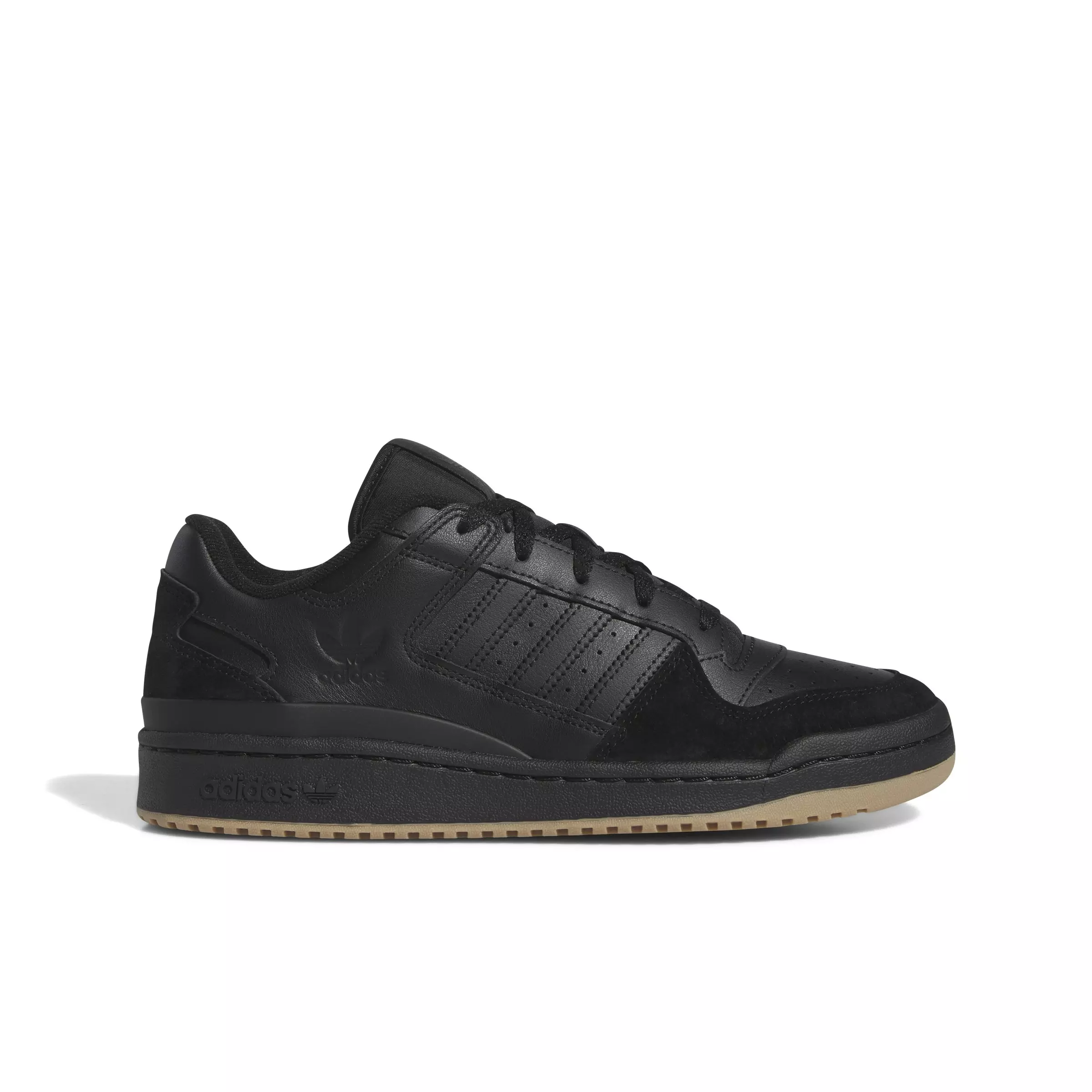adidas Forum Low Classic "Core Black/Core Black/Gum 4" Men's Shoe - BLACK/BLACK/GUM4
