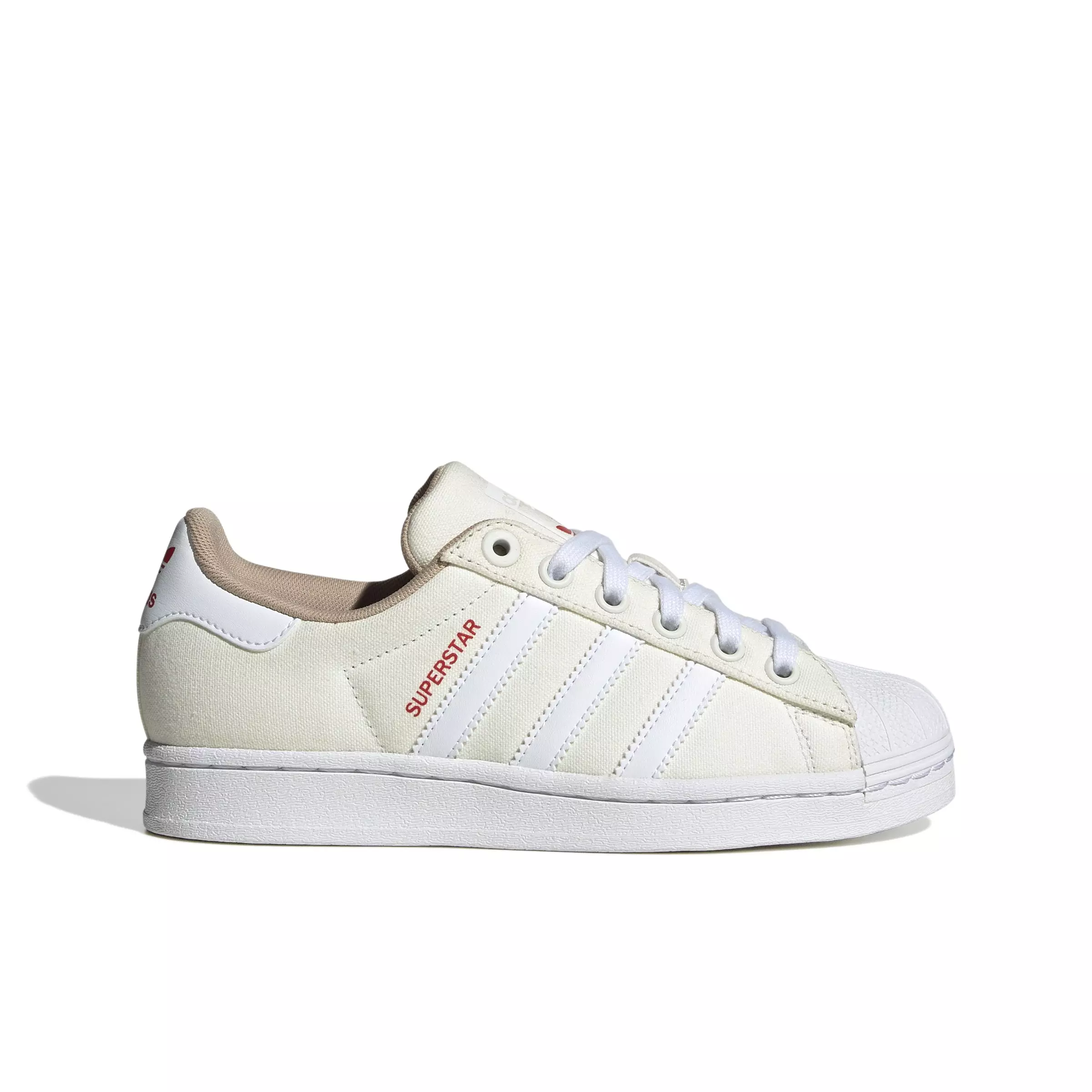 adidas Originals Superstar "Core White/Ftwr White/Team Colleg Red" Grade School Boys' Shoe - WHITE/WHITE/RED