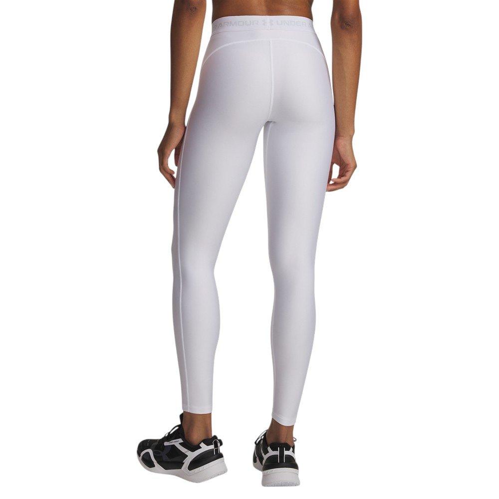 Under Armour Women's HeatGear Leggings - White/Grey - WHITE/GREY