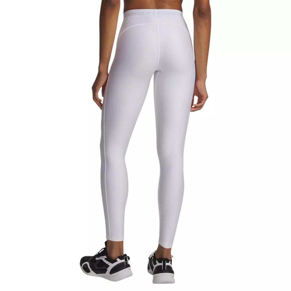 Under Armour Women's HeatGear Leggings - White/Grey - WHITE/GREY