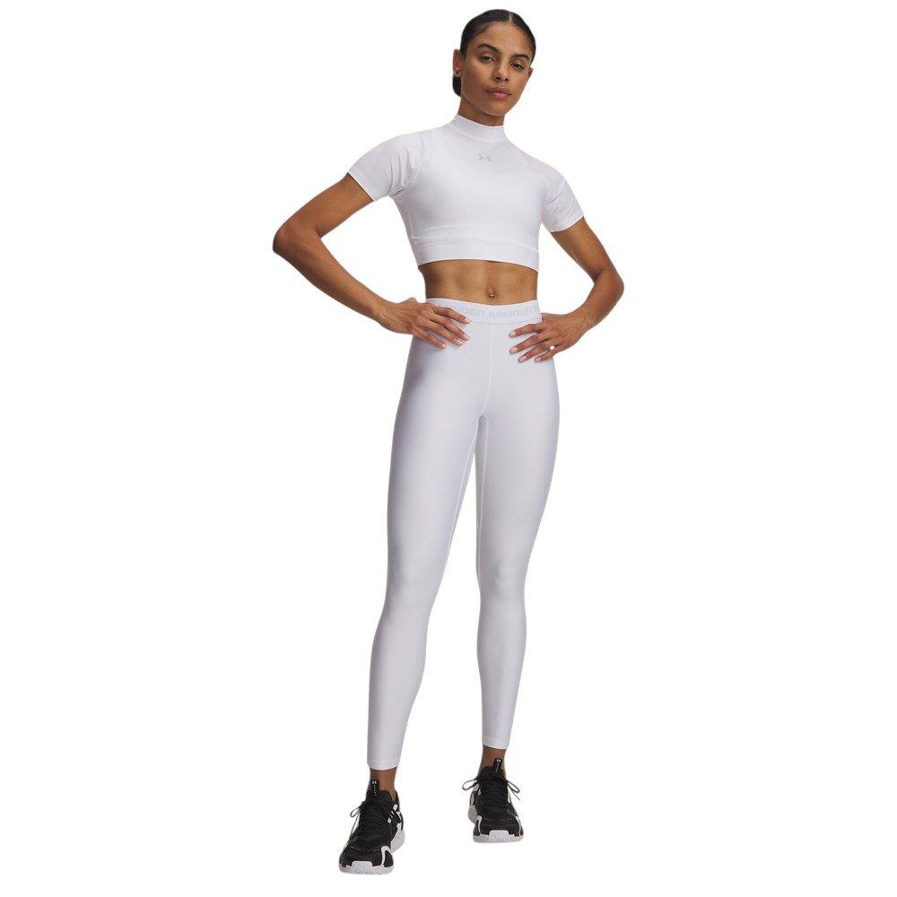 Under Armour Women's HeatGear Leggings - White/Grey - WHITE/GREY