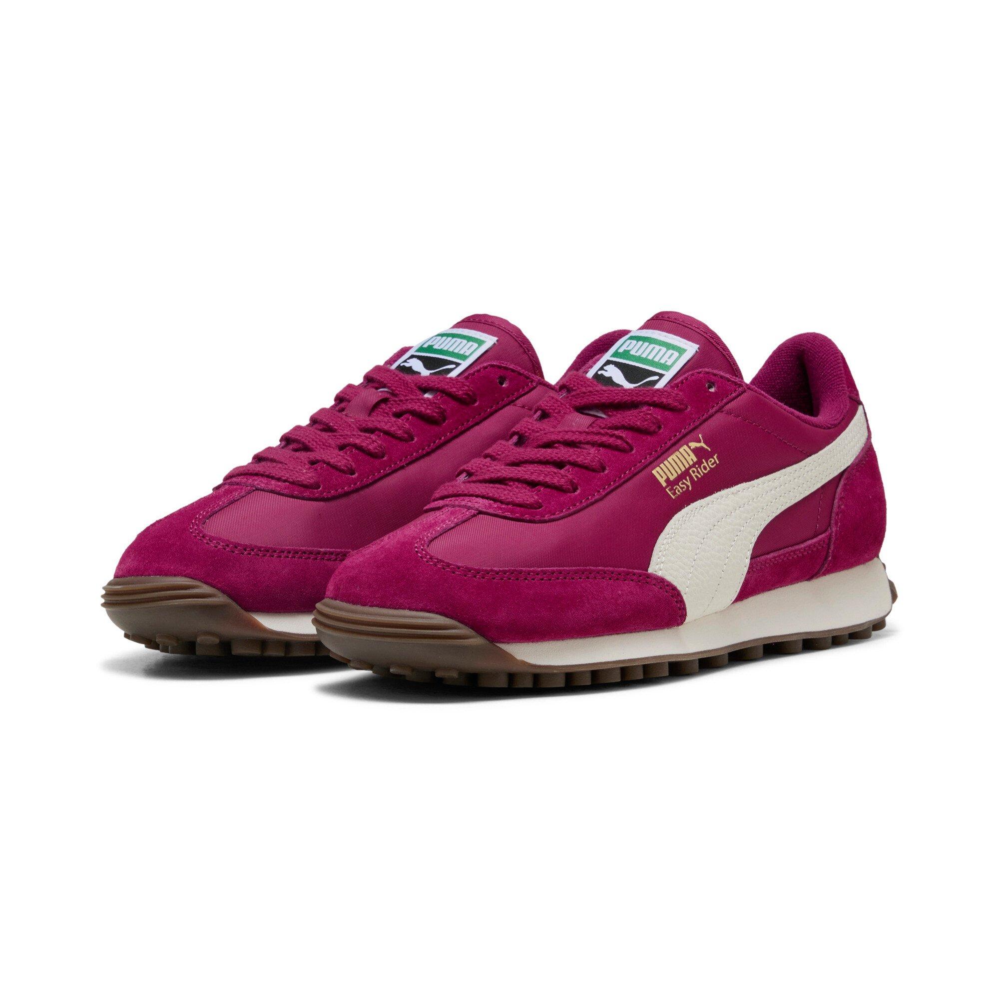 PUMA Easy Rider Vintage "Berry/Warm White" Women's Shoe - BERRY/WHITE Thumbnail View 3