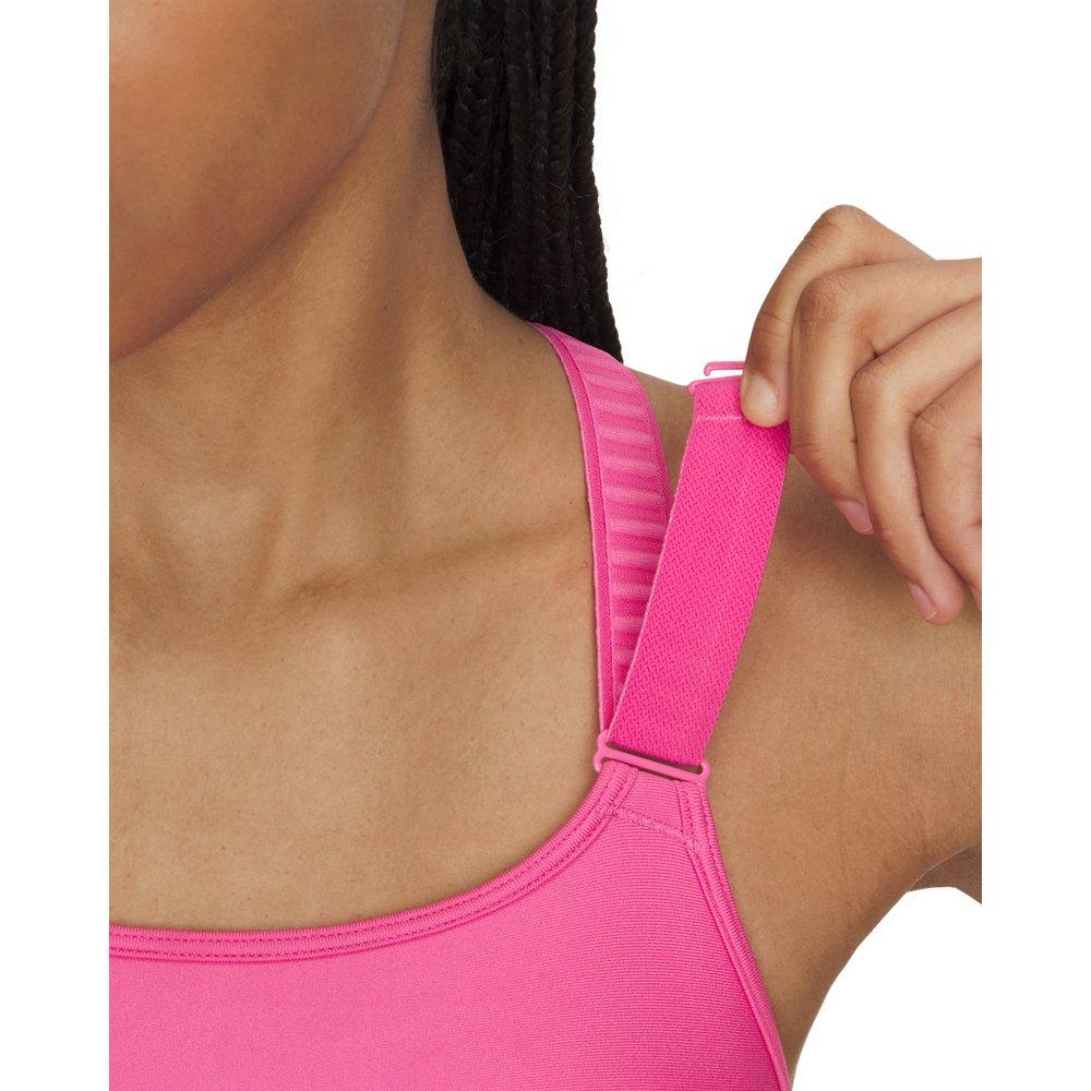 Under Armour Women's HeatGear Crossback High Support Sports Bra - Pink - PINK