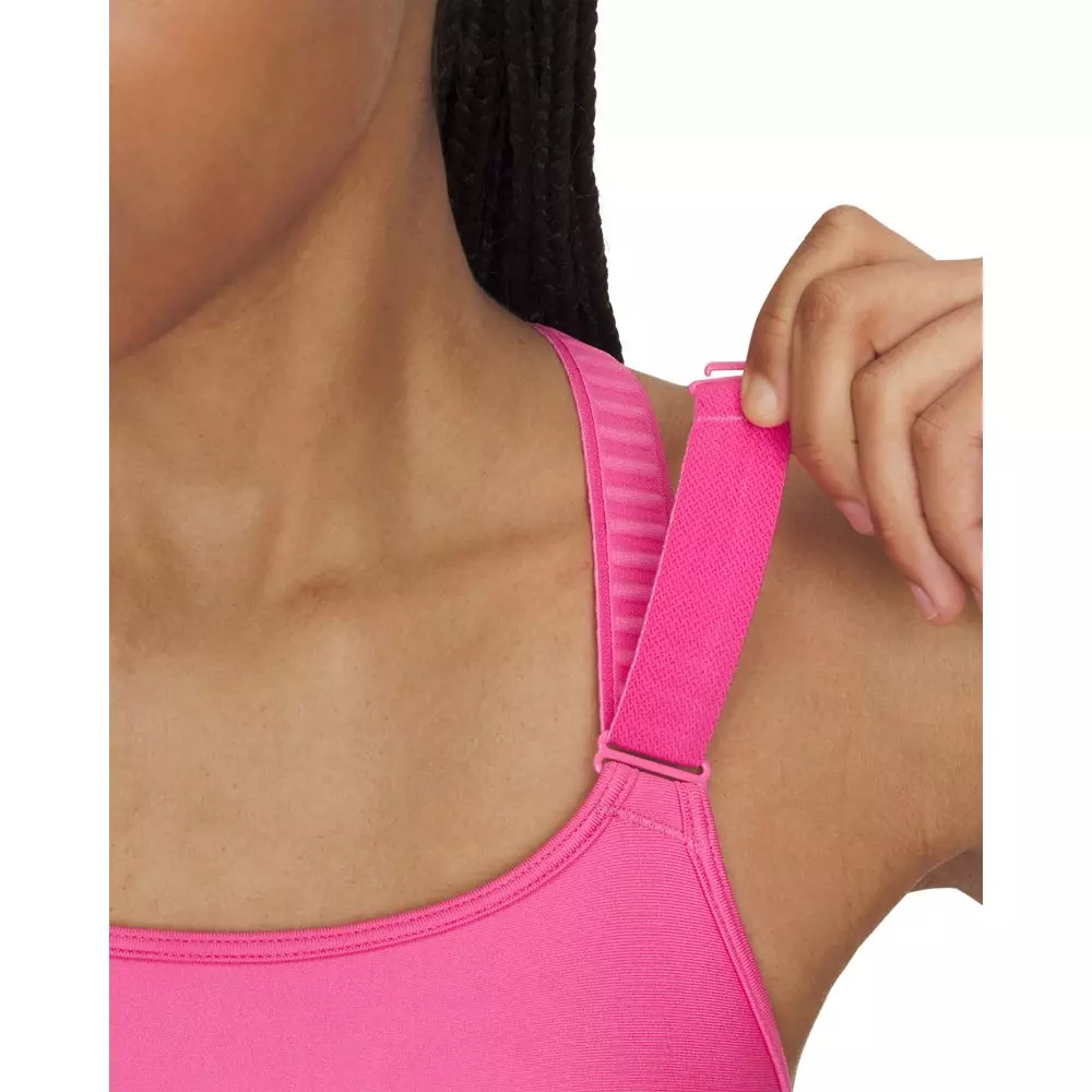 Under Armour Women's HeatGear Crossback High Support Sports Bra - Pink - PINK
