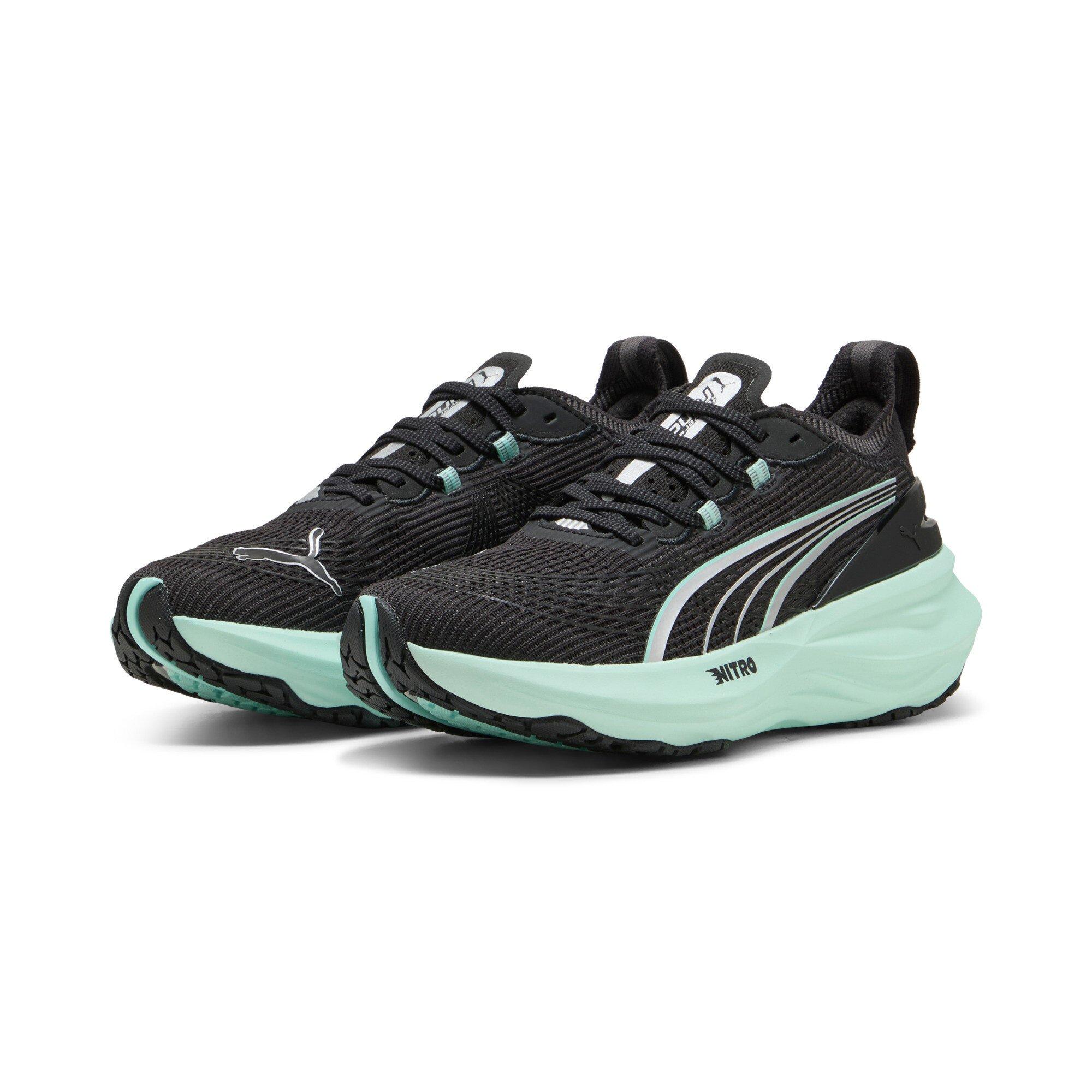 PUMA ForeverRun NITRO 2 "PUMA Black/Mint Melt" Women's Running Shoe - BLACK/MINT Thumbnail View 3