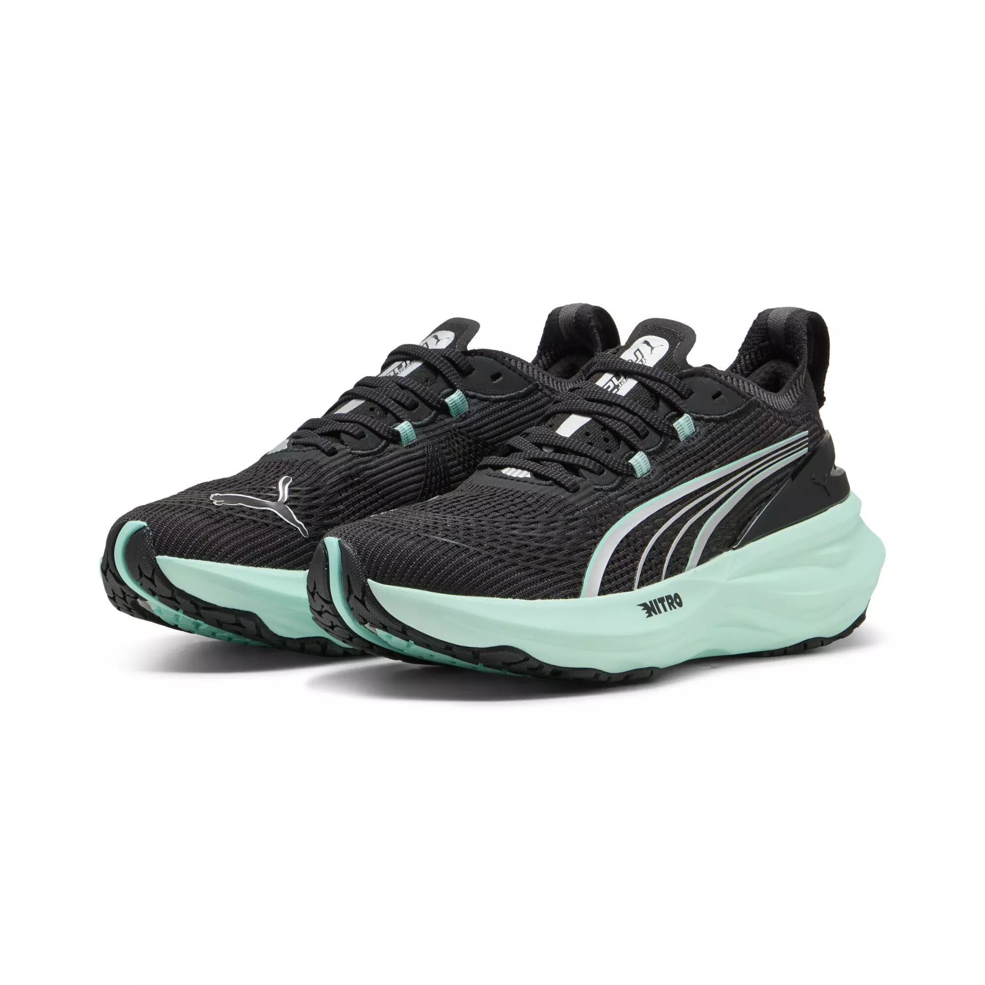 PUMA ForeverRun NITRO 2 "PUMA Black/Mint Melt" Women's Running Shoe - BLACK/MINT