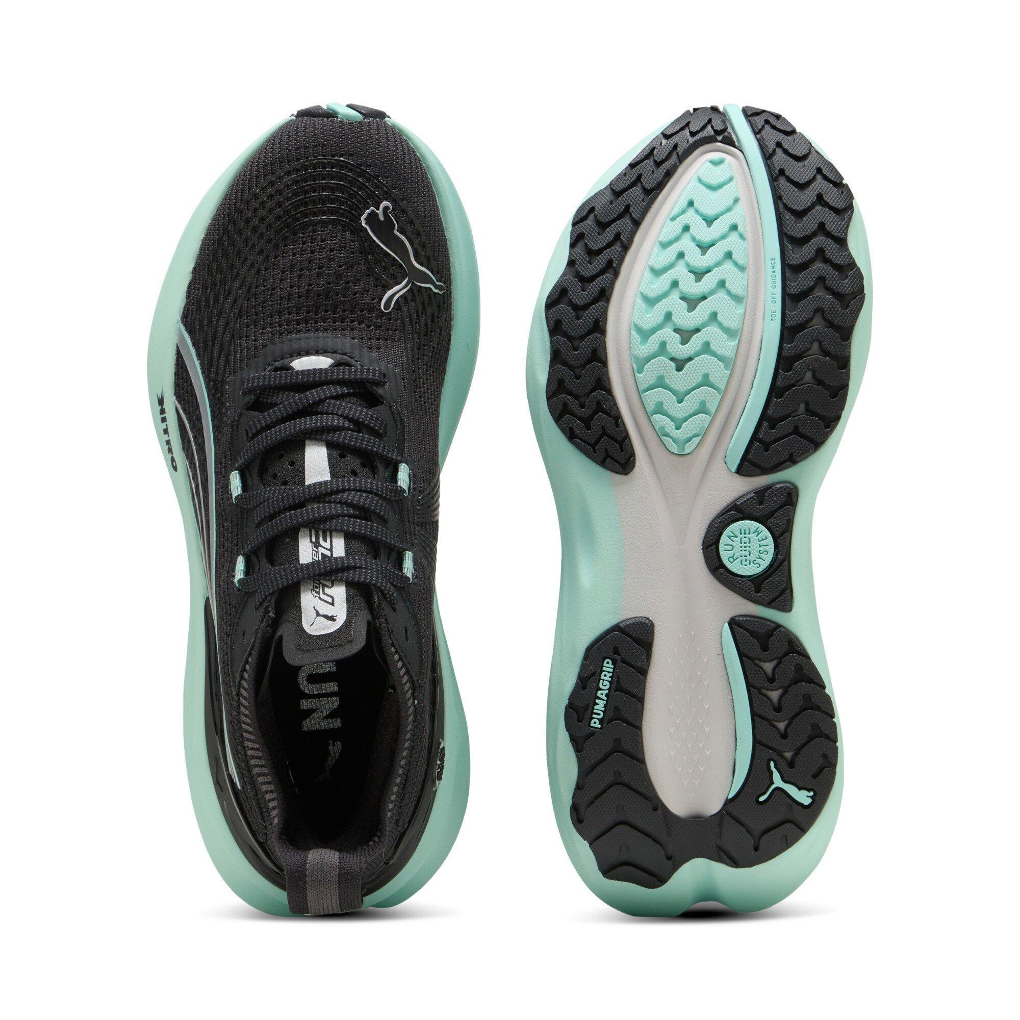 PUMA ForeverRun NITRO 2 "PUMA Black/Mint Melt" Women's Running Shoe - BLACK/MINT Thumbnail View 4