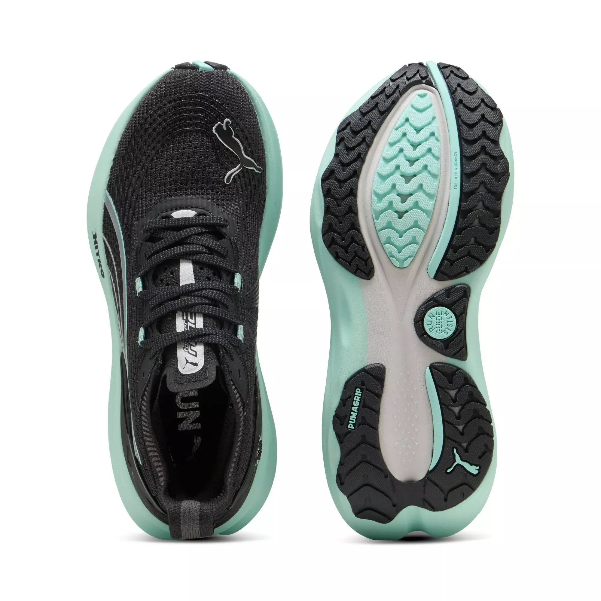 PUMA ForeverRun NITRO 2 "PUMA Black/Mint Melt" Women's Running Shoe - BLACK/MINT